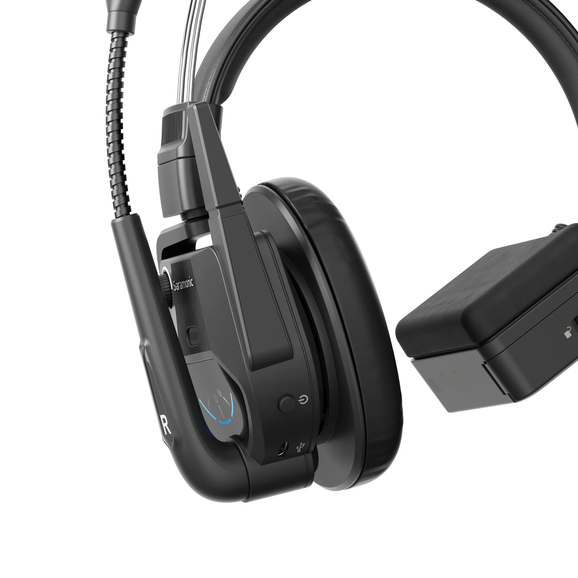 Saramonic WiTalk9-6S 6-Person Full-Duplex Wireless Intercom System with Single-Ear Headsets (1.9 GHz) - Image 4
