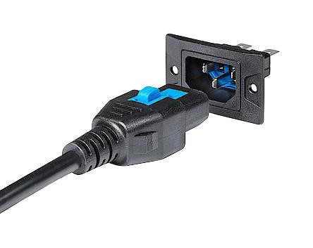 Schurter 3-133-809 Mains Power Cord IP54 IEC 60320 C13 to Free End 2 m 10 A 250 VAC Black New - Image 2