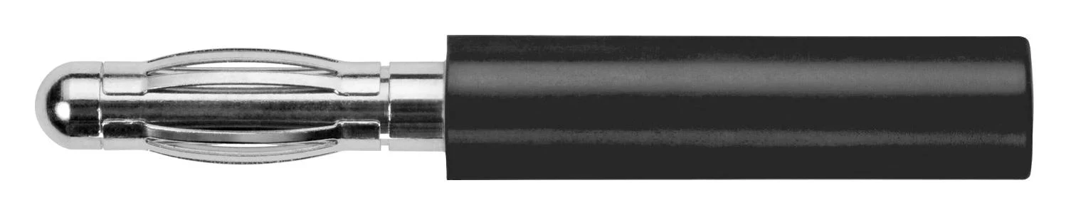 Schutzinger A 40-20 NI / SW Banana Test Connector Plug Cable Mount 10 70 VDC Nickel Plated Contacts Black