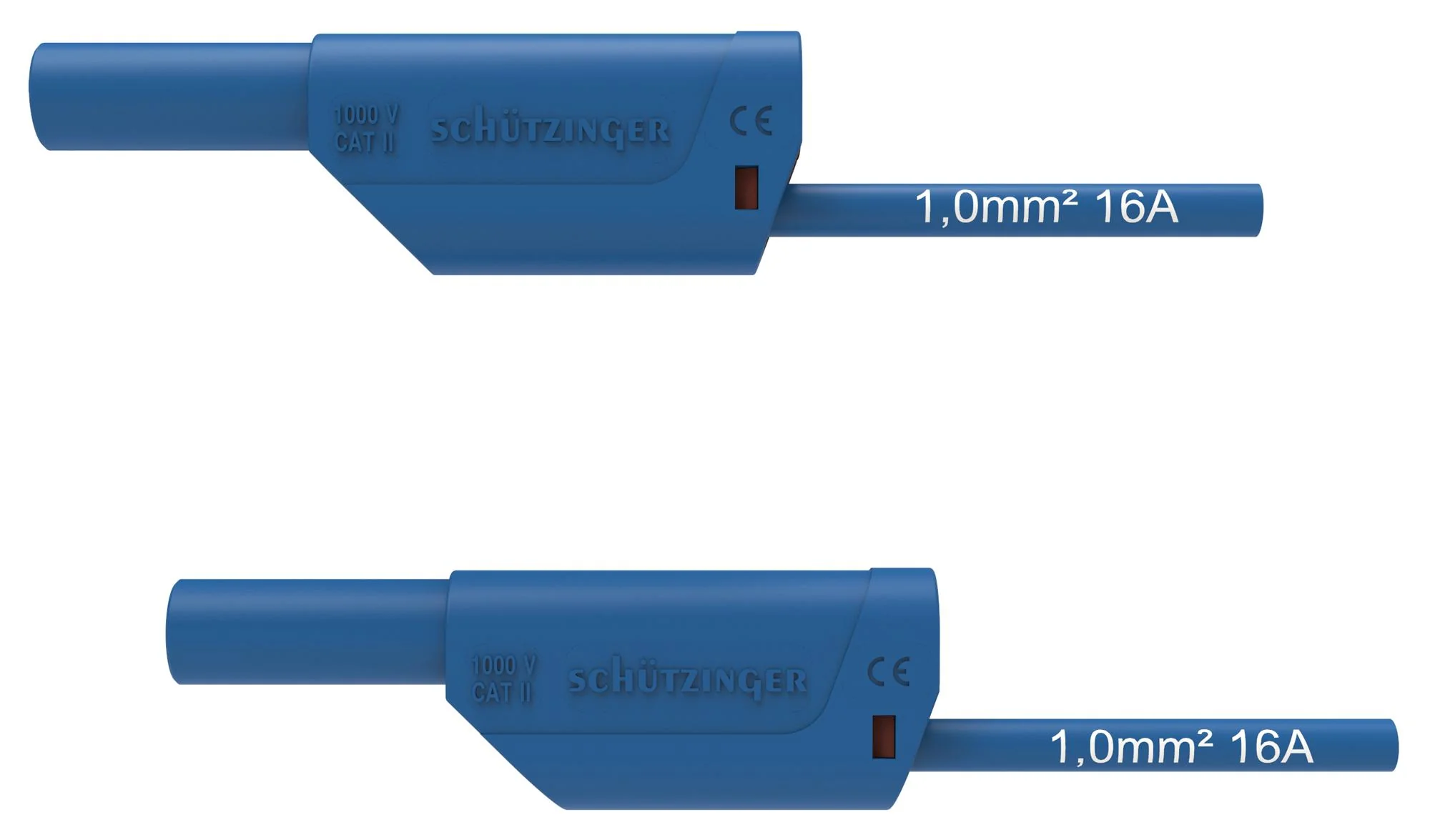Schutzinger DI VSFK 8500 / 1 200 BL DI Vsfk BL Test Patch Lead Banana 4mm Stackable Banana Plug Shrouded