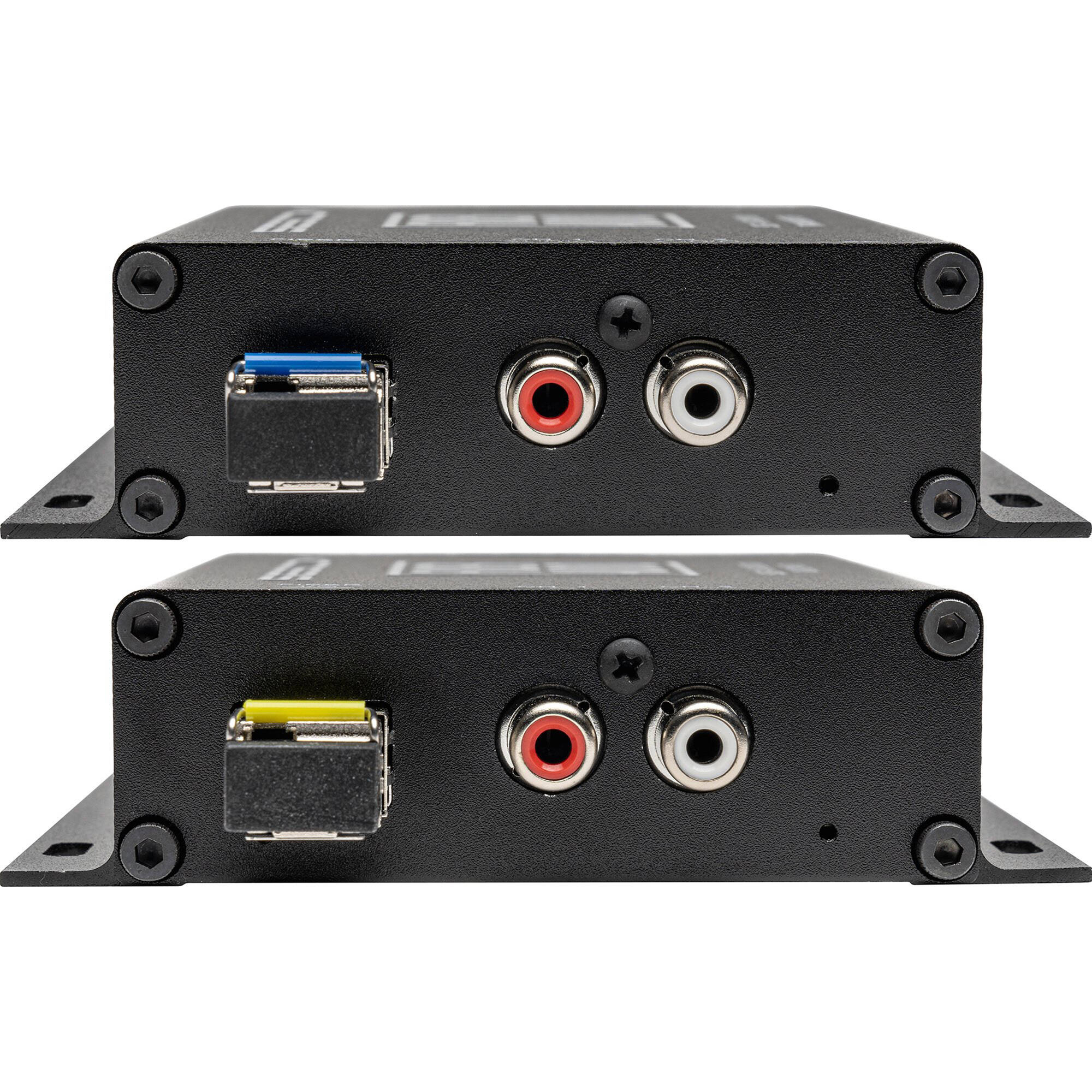 Sescom 2-Channel Unbalanced RCA Line Level Audio over Simplex LC Fiber Transmitter & Receiver Set - Image 3