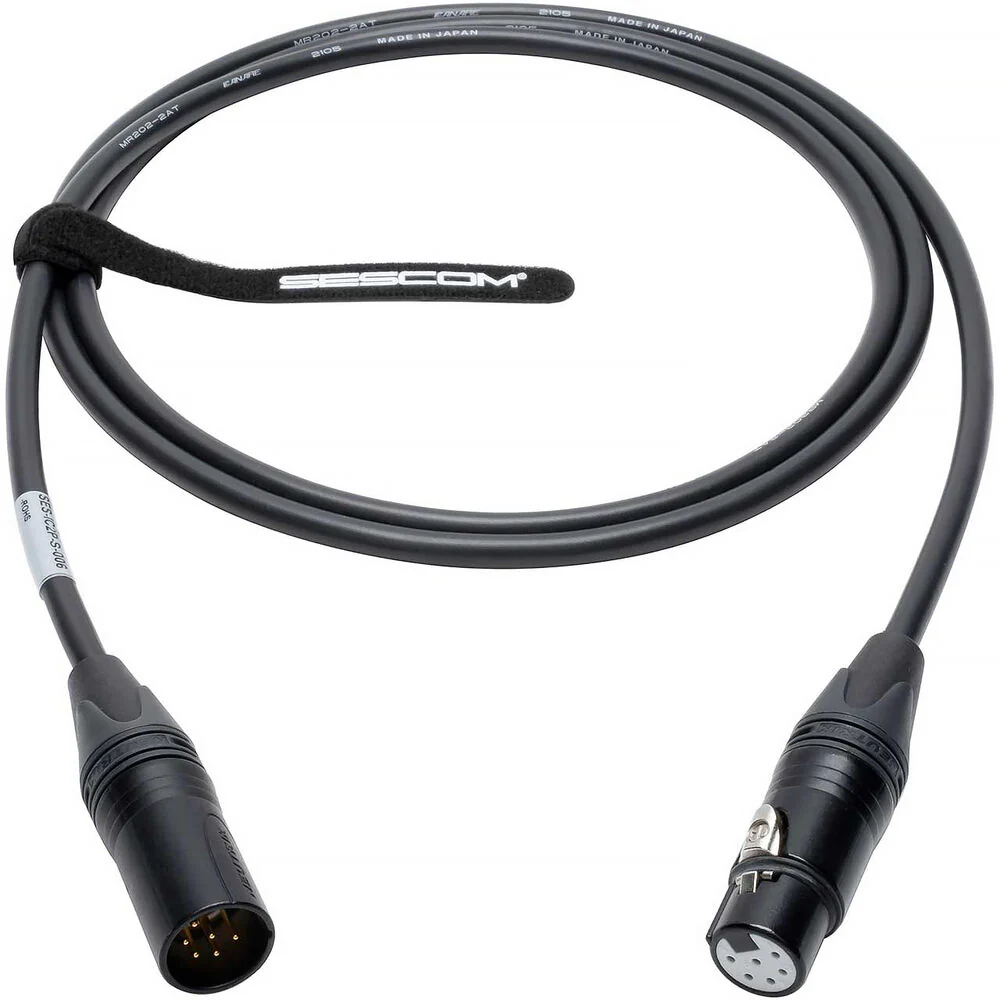 Sescom 6-Pin Switchcraft-Style 6-Pin XLR Male to Female for RS-702 and RS-602 Belt Packs (25')