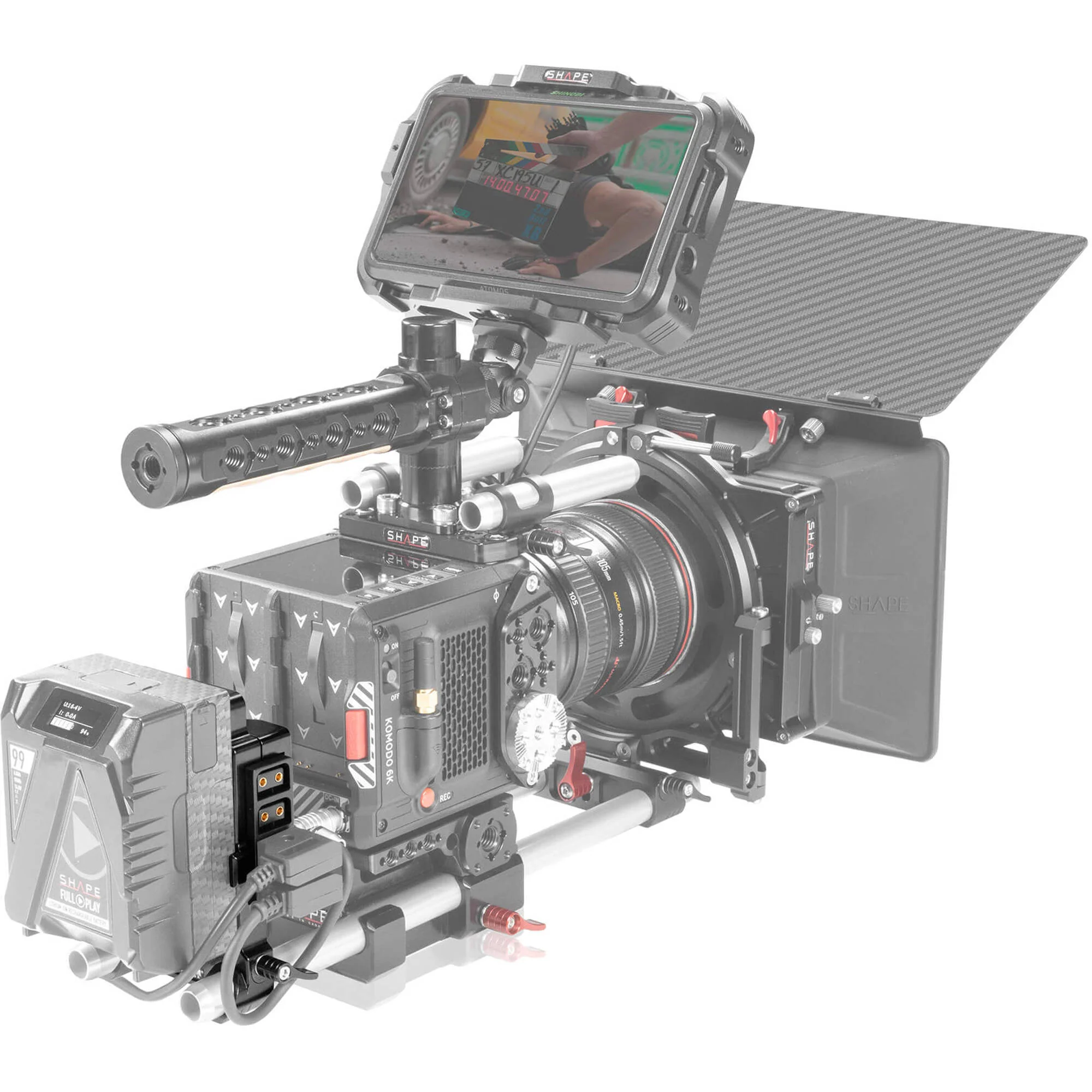 SHAPE Multi D-Tap V-Mount Battery Plate with 15mm LWS Rod Mount - Image 6