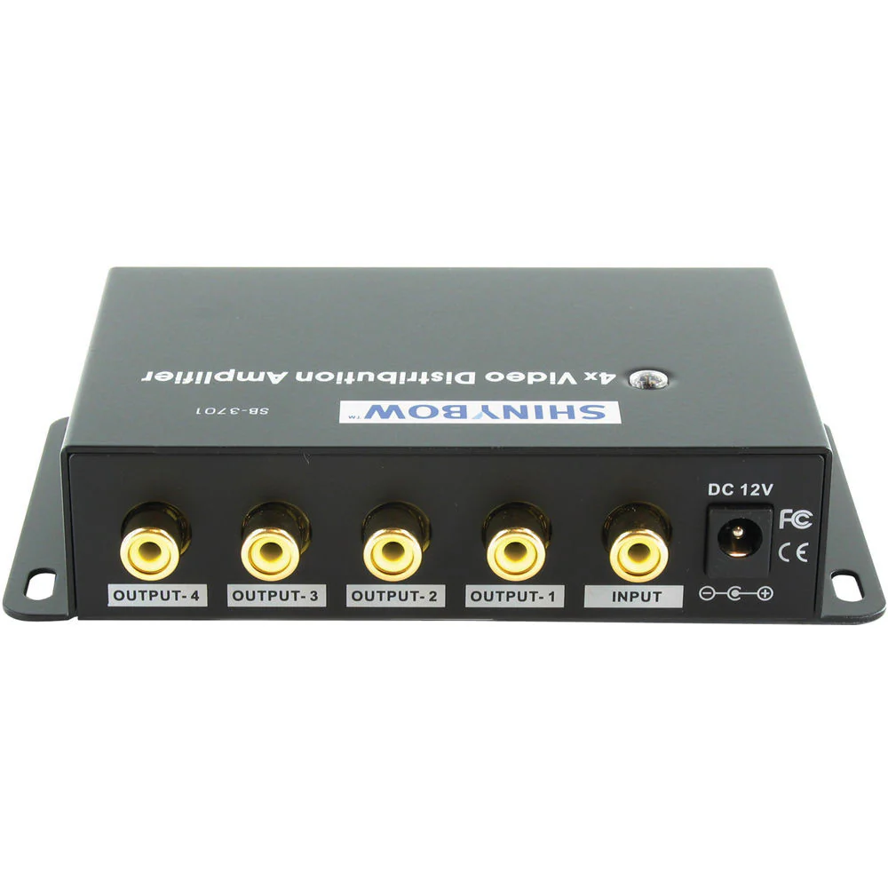 Shinybow SB-3701RCA 1x4 Composite Video Digital Distribution Amplifier - Image 2