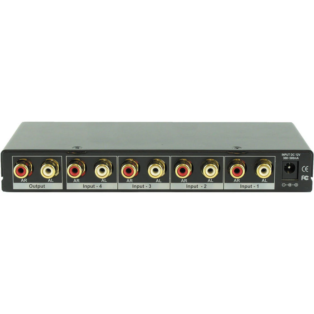 Shinybow SB-5440RL 4 x 1 Stereo Audio Selector Switcher - Image 3