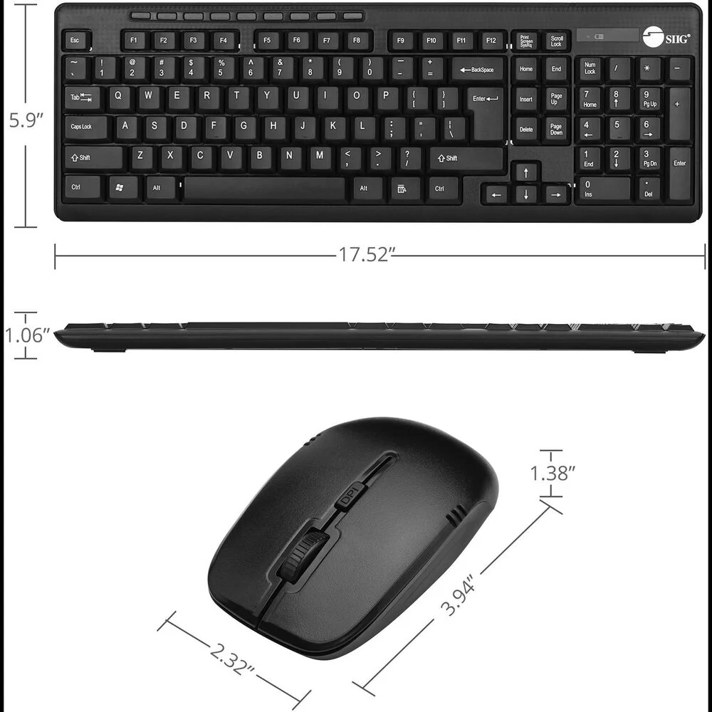 SIIG Wireless Extra-Duo Keyboard & Mouse - Image 9