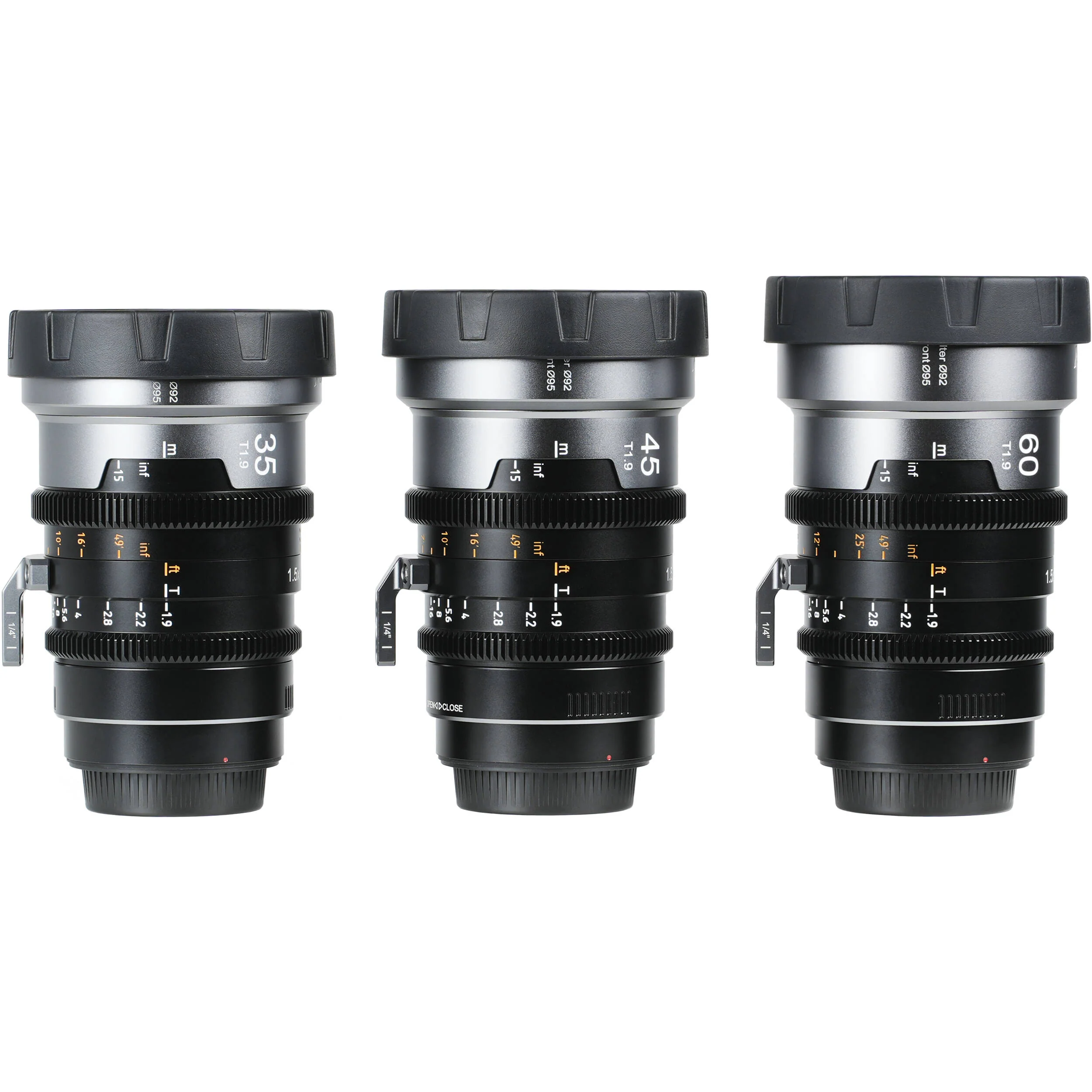 Sirui IronStar Series 35, 45 & 60mm T1.9 Full-Frame Anamorphic Lens Set (ARRI PL/EF Mount, Neutral Flare) - Image 3