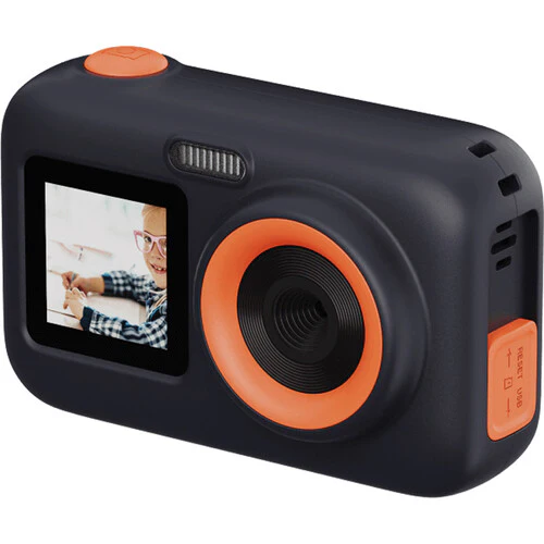 SJCAM FunCam+ Dual-Screen Action Camera for Kids (Orange) - Image 4