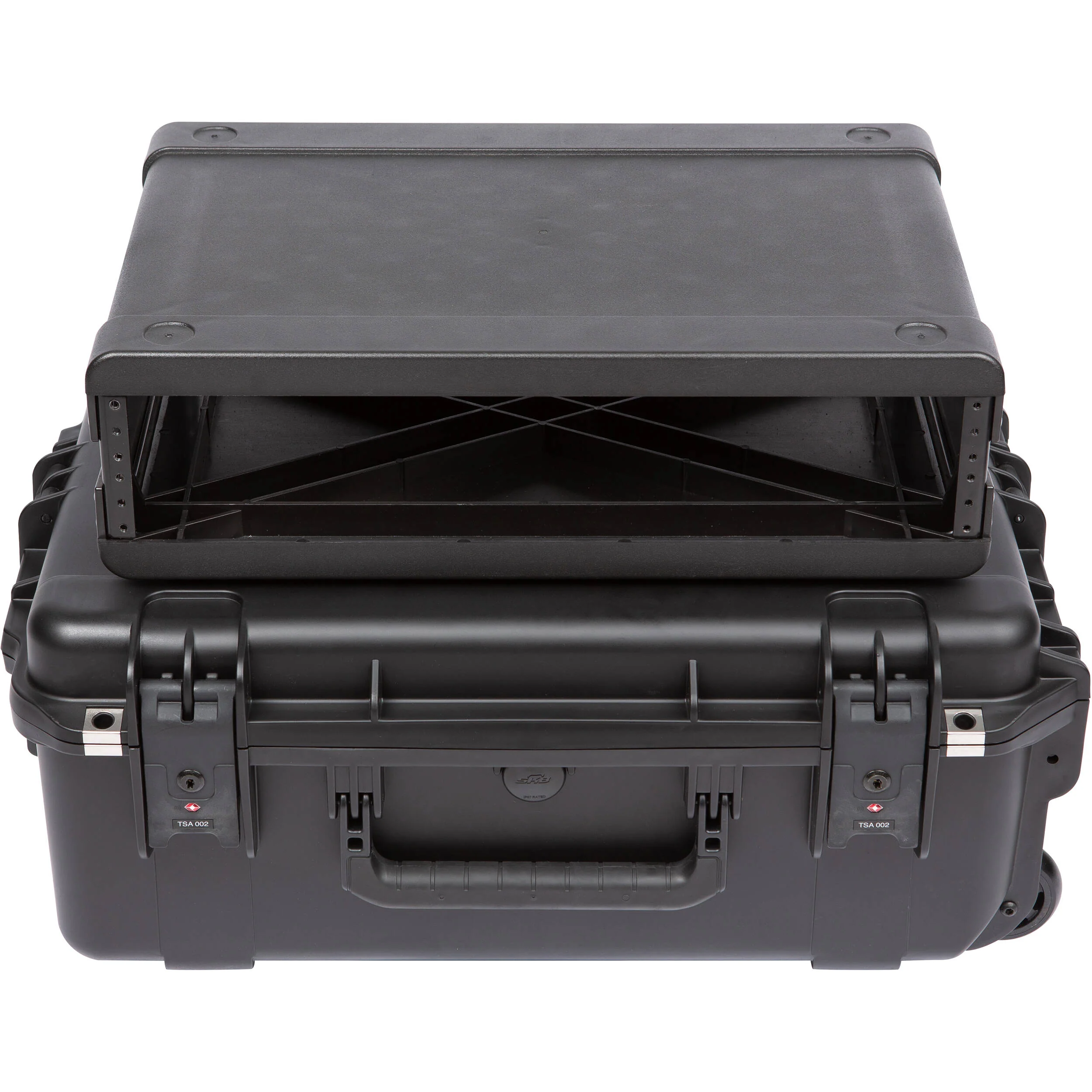 SKB iSeries Injection-Molded 13" Fly Rack with Wheels (2 RU) - Image 13