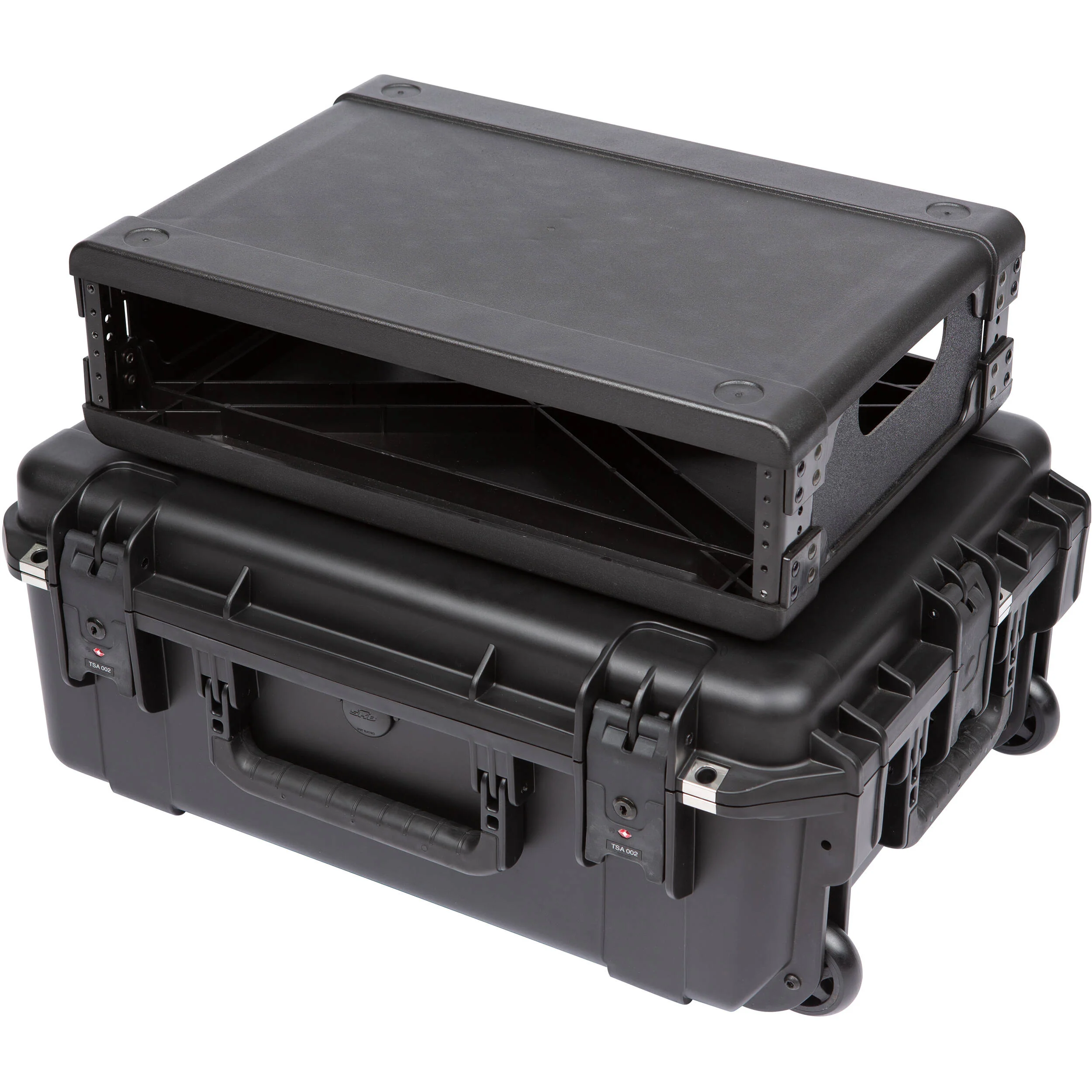 SKB iSeries Injection-Molded 13" Fly Rack with Wheels (2 RU) - Image 14