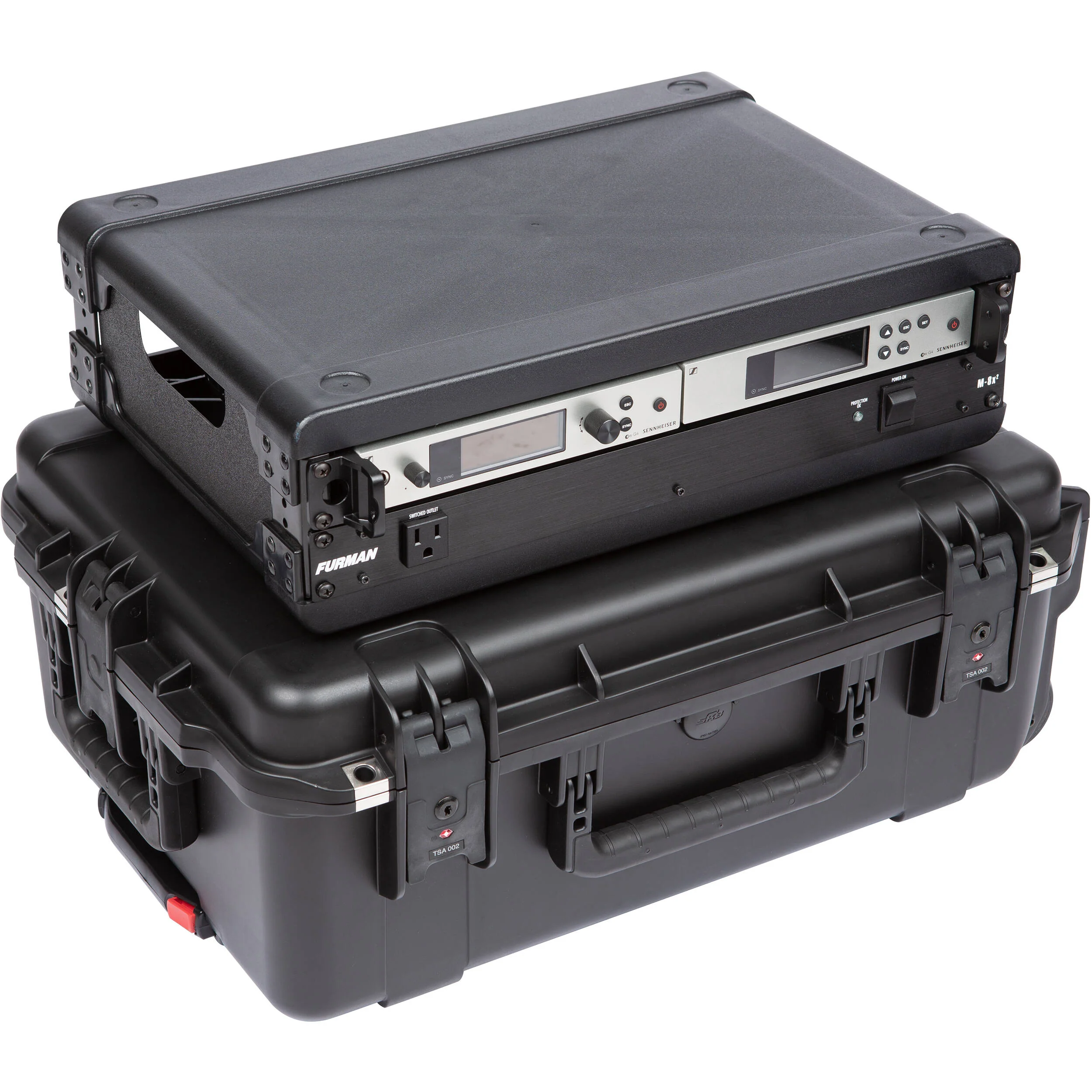 SKB iSeries Injection-Molded 13" Fly Rack with Wheels (2 RU) - Image 15