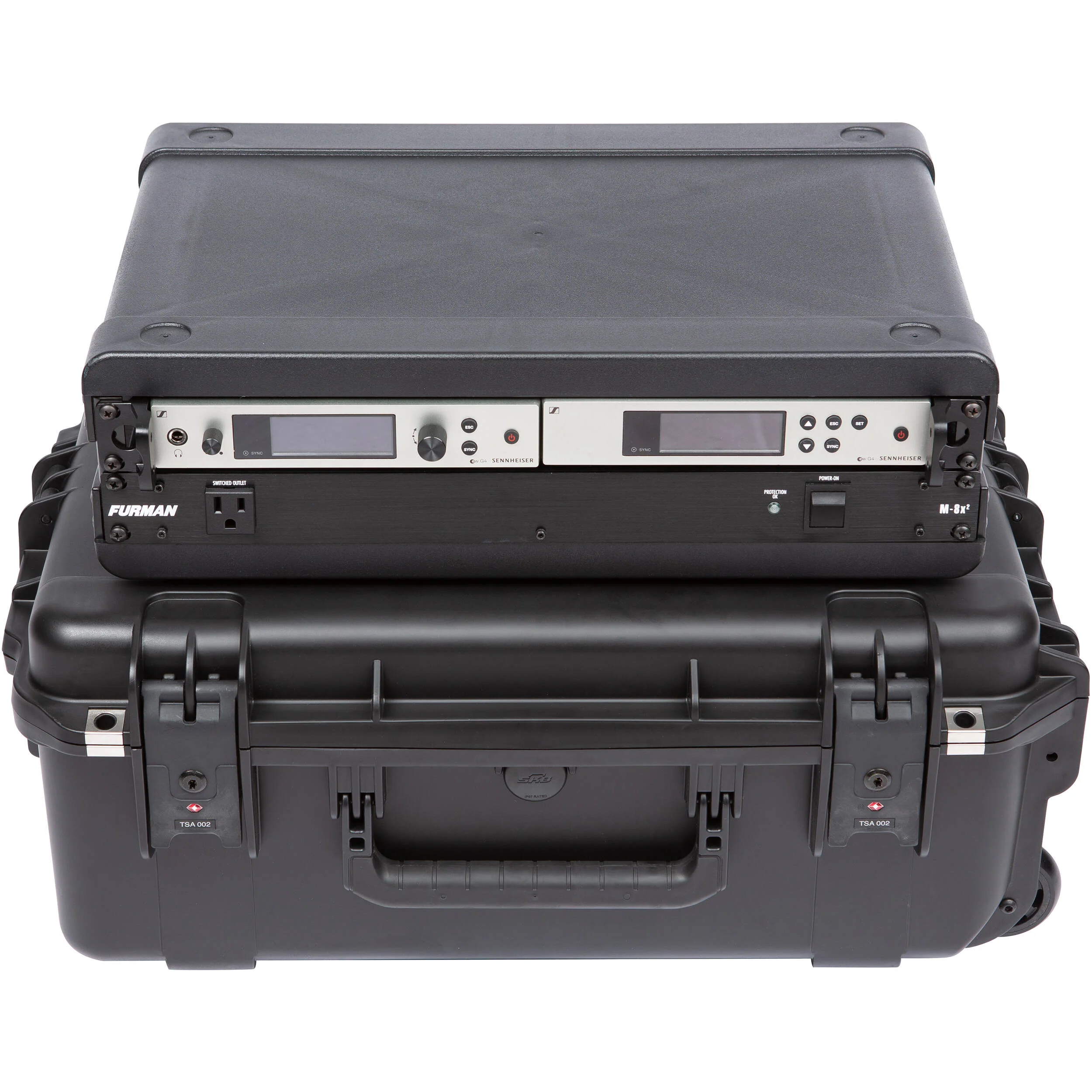 SKB iSeries Injection-Molded 13" Fly Rack with Wheels (2 RU) - Image 16