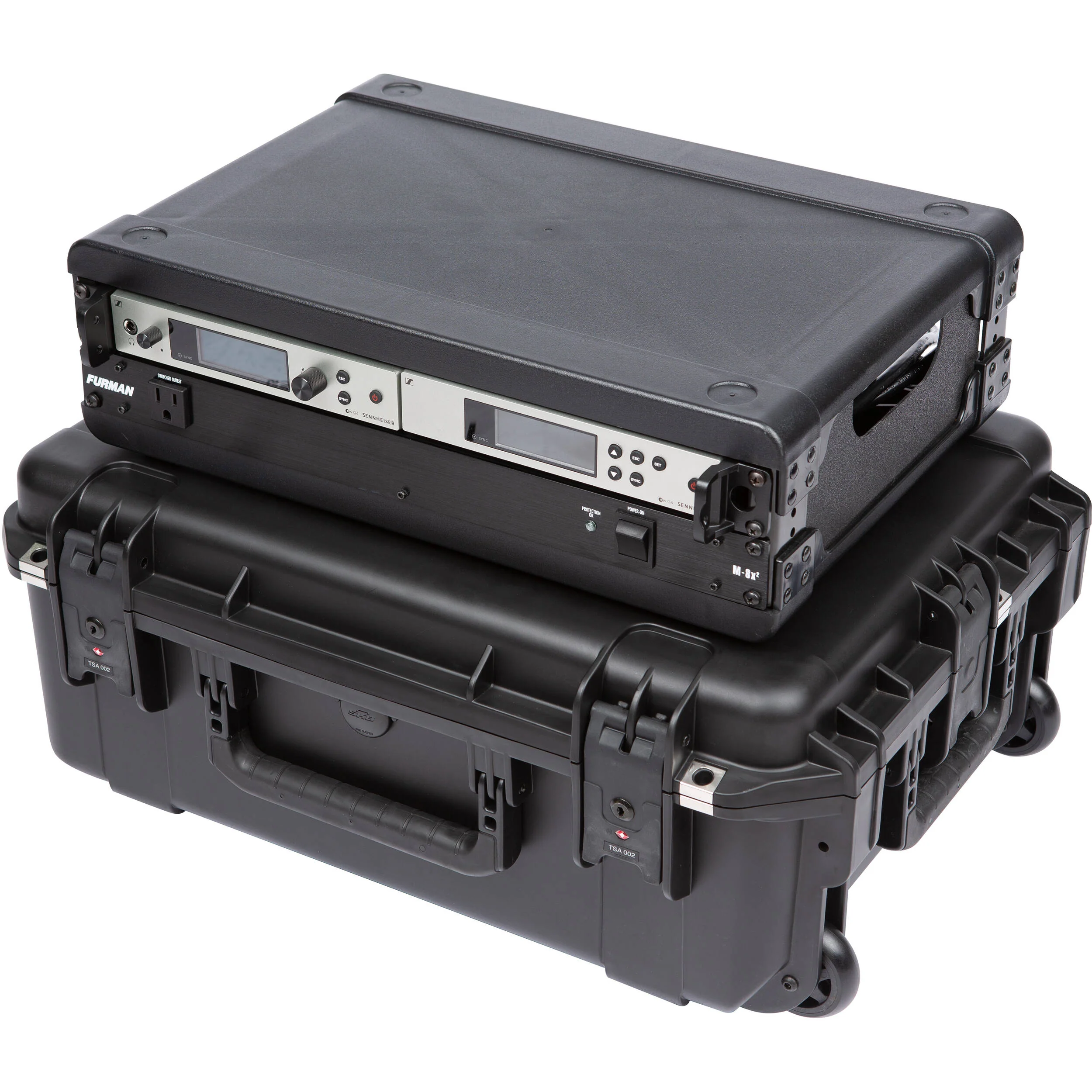 SKB iSeries Injection-Molded 13" Fly Rack with Wheels (2 RU) - Image 17