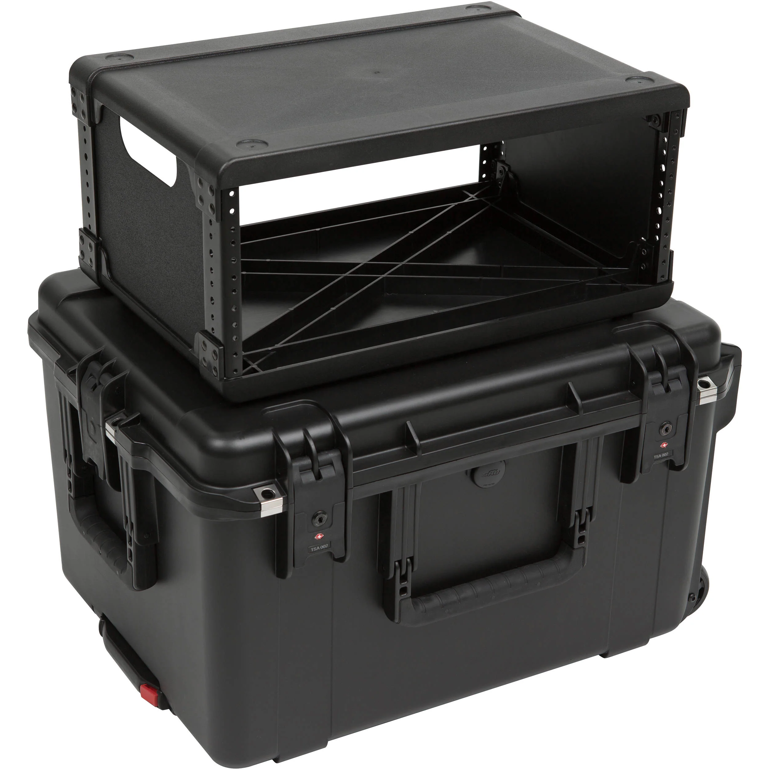 SKB iSeries Injection-Molded 13" Fly Rack with Wheels (2 RU) - Image 19