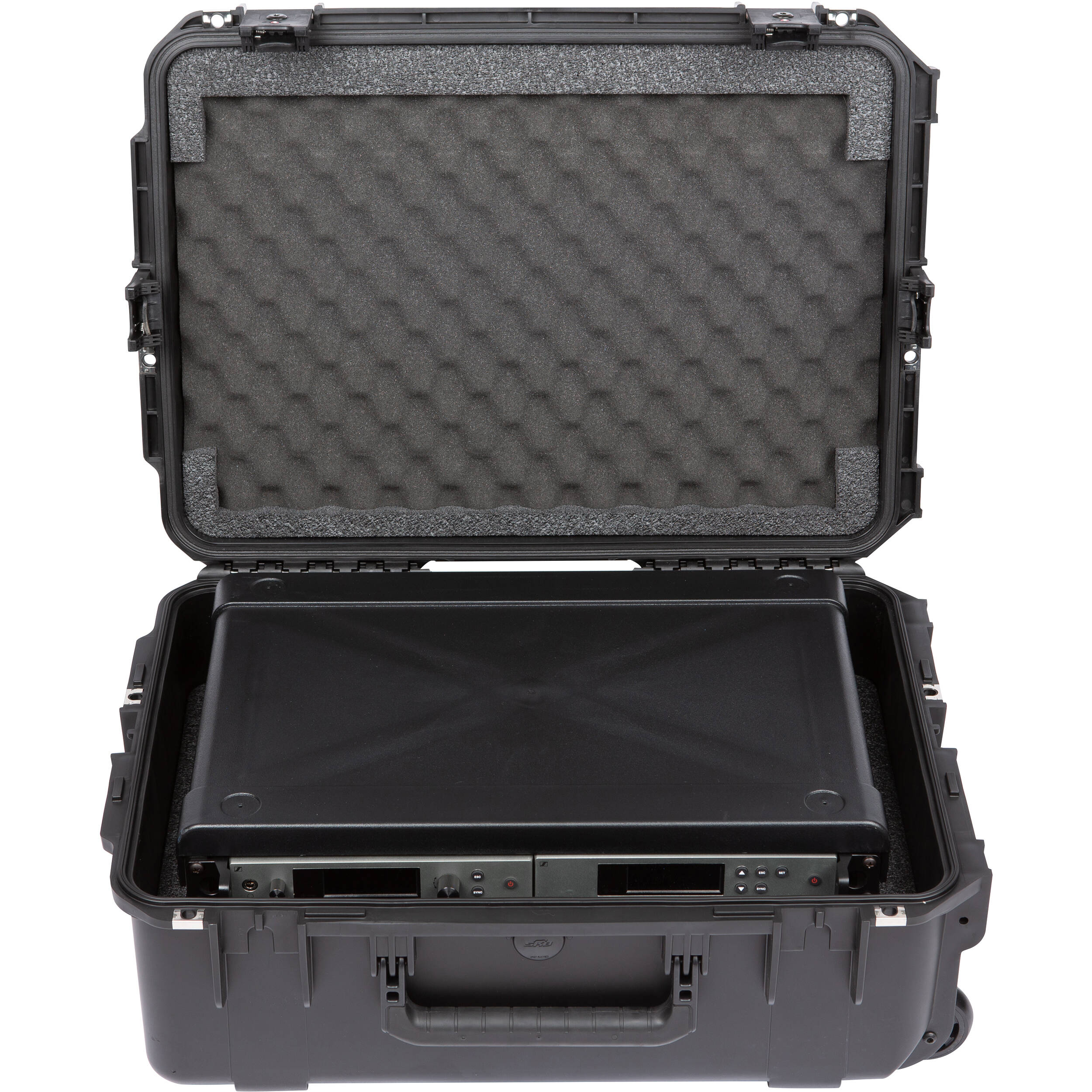 SKB iSeries Injection-Molded 13" Fly Rack with Wheels (2 RU) - Image 6