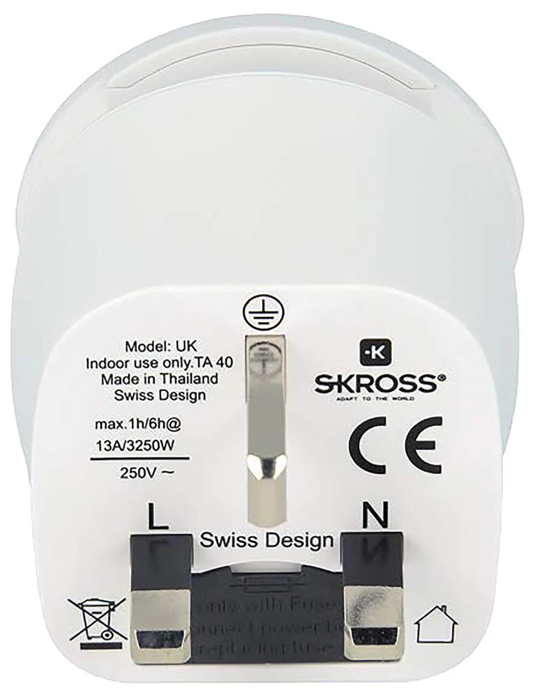Skross 1.500231-E 1.500231-E Travel Adapter Combo WORLD-UK 13A/250V New - Image 4