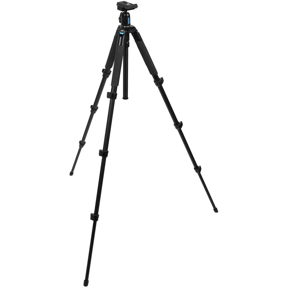 Slik Pro AL-323 Tripod with SVH-520 Fluid Head Kit (Black) - Image 2