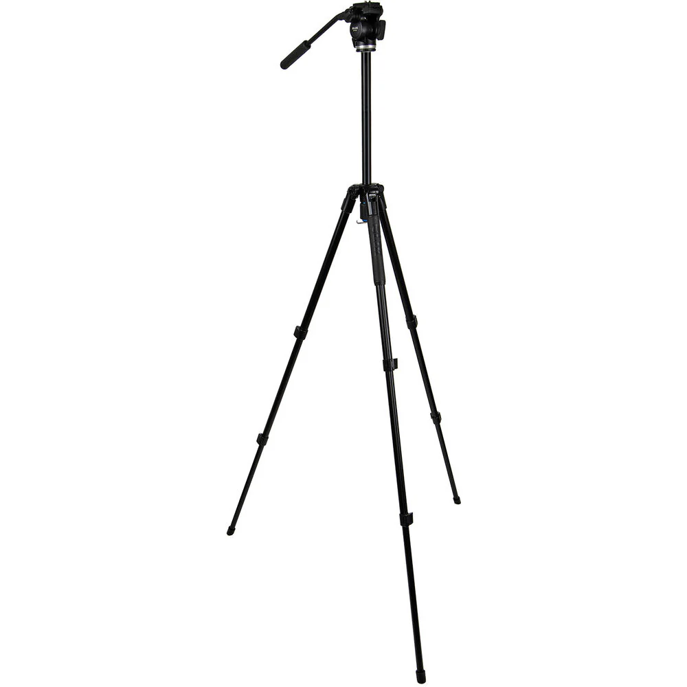 Slik Pro AL-323 Tripod with SVH-520 Fluid Head Kit (Black) - Image 3