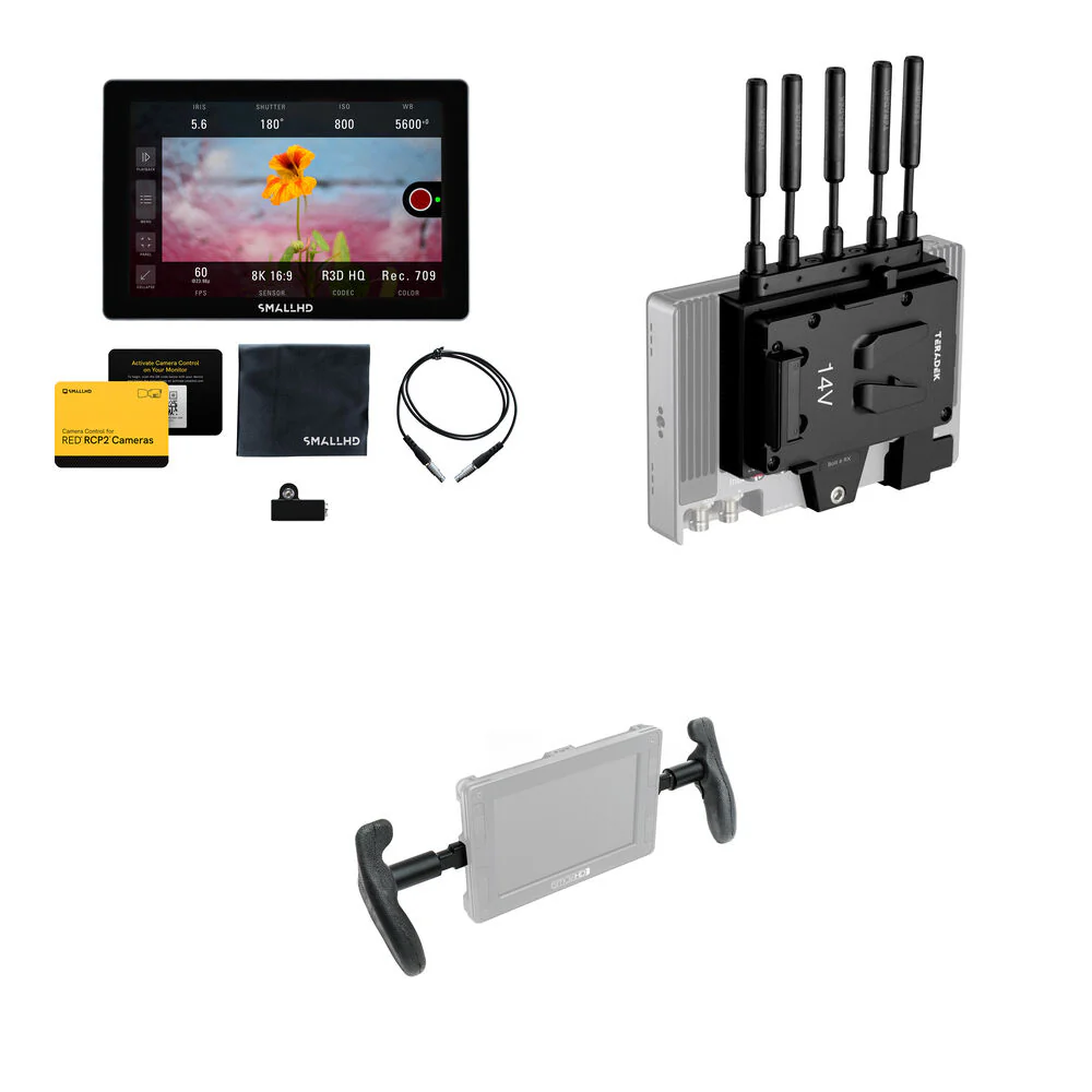 SmallHD INDIE 7 RED RCP2 Monitor for KOMODO/DSMC3 with Bolt 6 1500 Receiver Handheld Kit (V-Mount)
