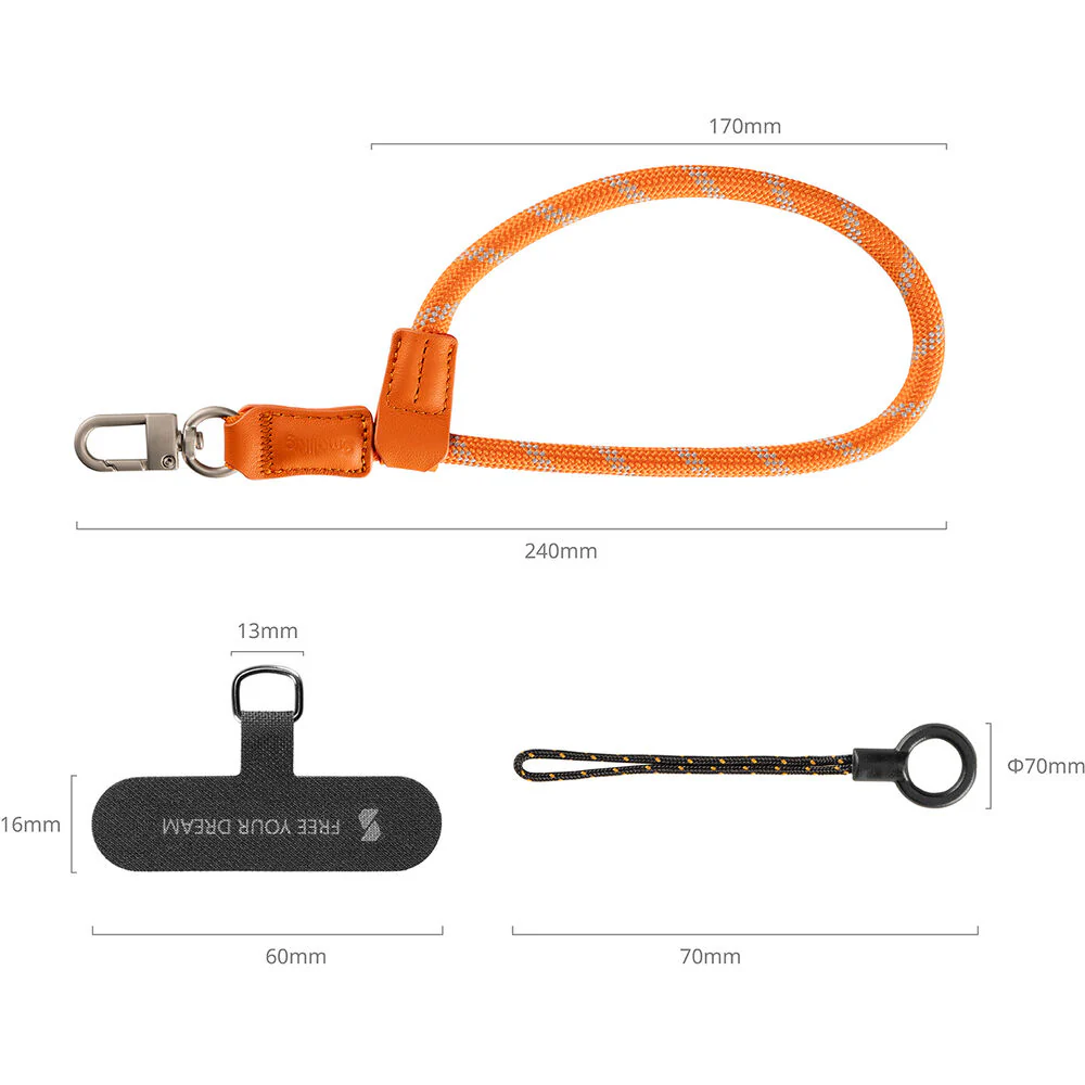 SmallRig FilMov Phone Wrist Strap (Orange) - Image 7