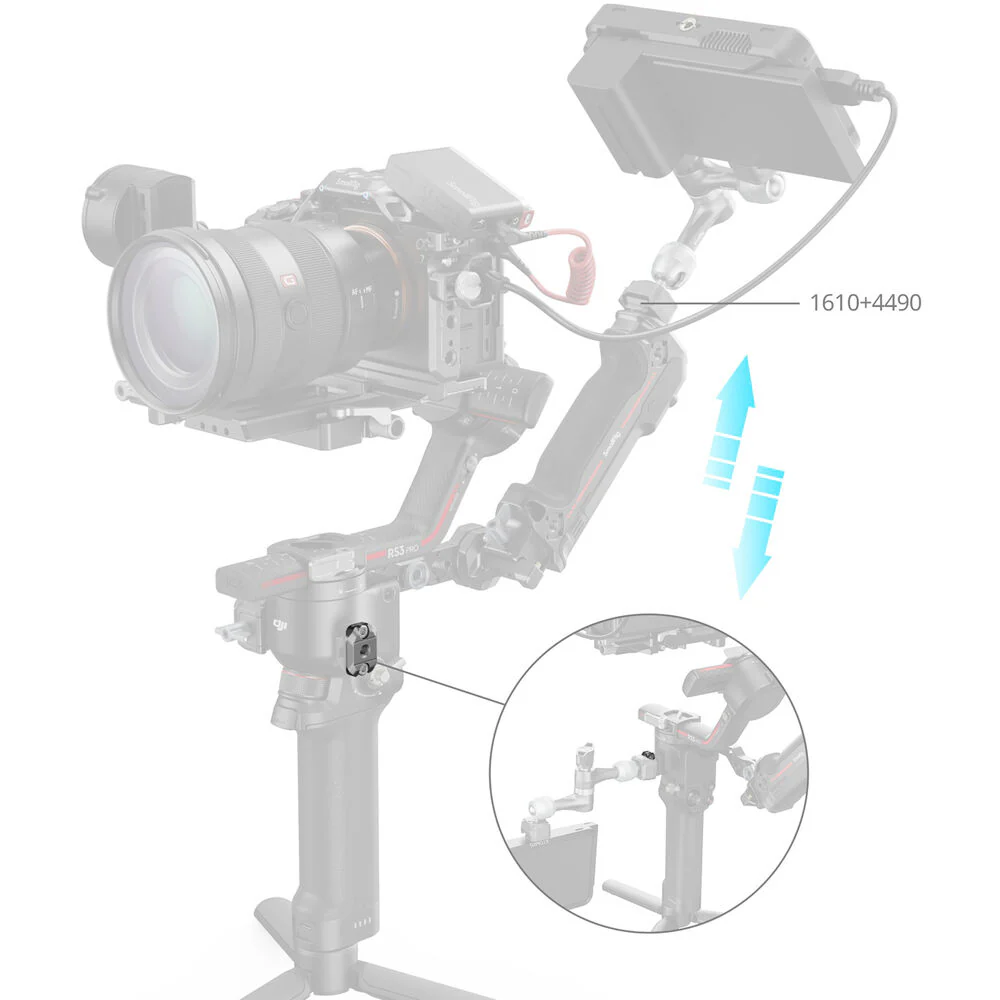 SmallRig HawkLock H21 Quick Release Mini NATO Rail for DJI Stabilizers - Image 5