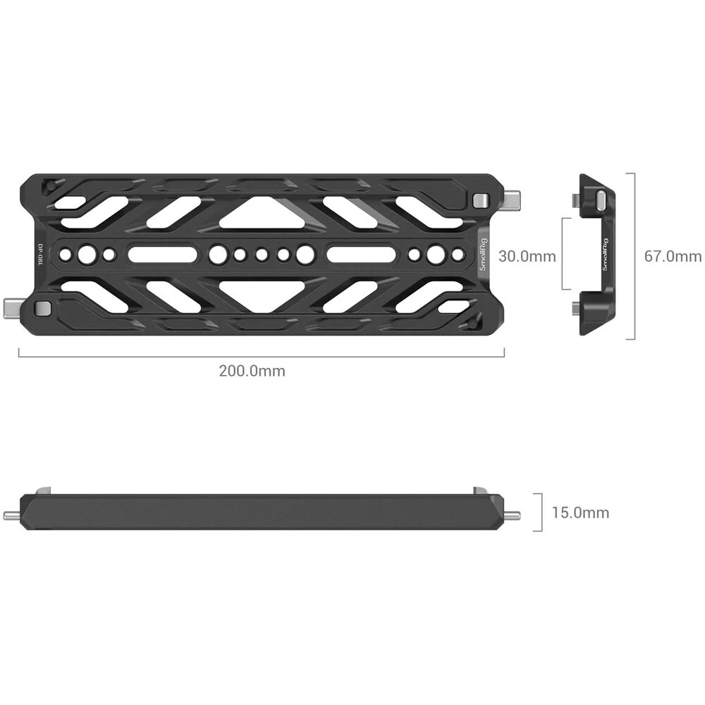 SmallRig Lightweight ARRI-Standard Dovetail Plate (8") - Image 3