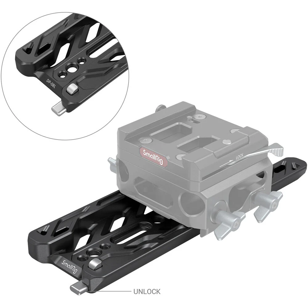 SmallRig Lightweight ARRI-Standard Dovetail Plate (8") - Image 4