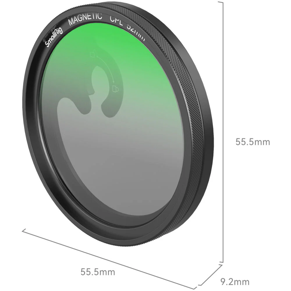 SmallRig MagEase Magnetic CPL Filter Kit with M-Mount Filter Adapter (52mm) - Image 3