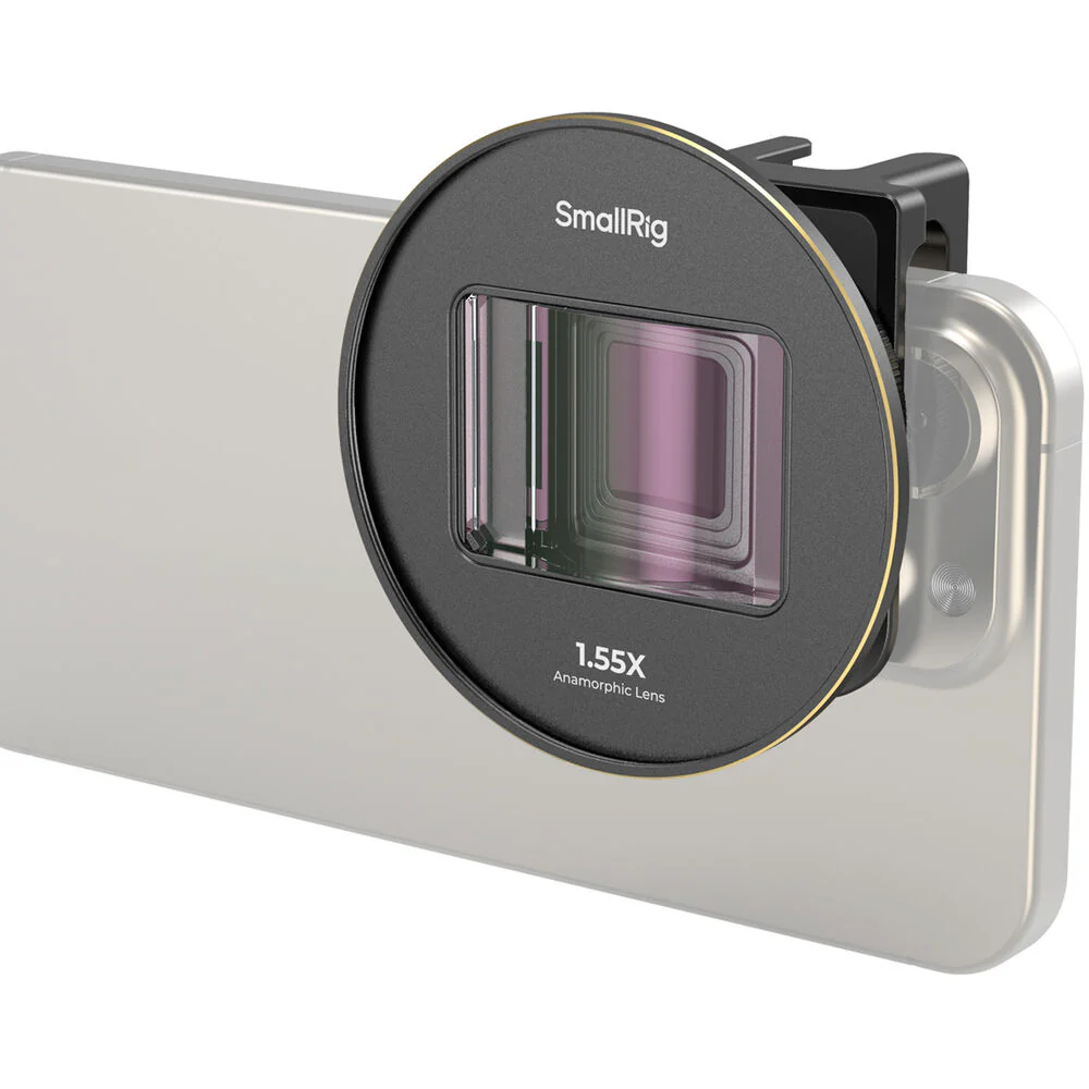 SmallRig Mobile Video Cage, 1.55x Anamorphic Lens, and VND Filter Kit for iPhone 15 Pro Max - Image 2