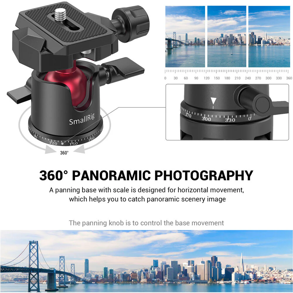 SmallRig Tabletop Mini Tripod with Panoramic Ball Head - Image 5