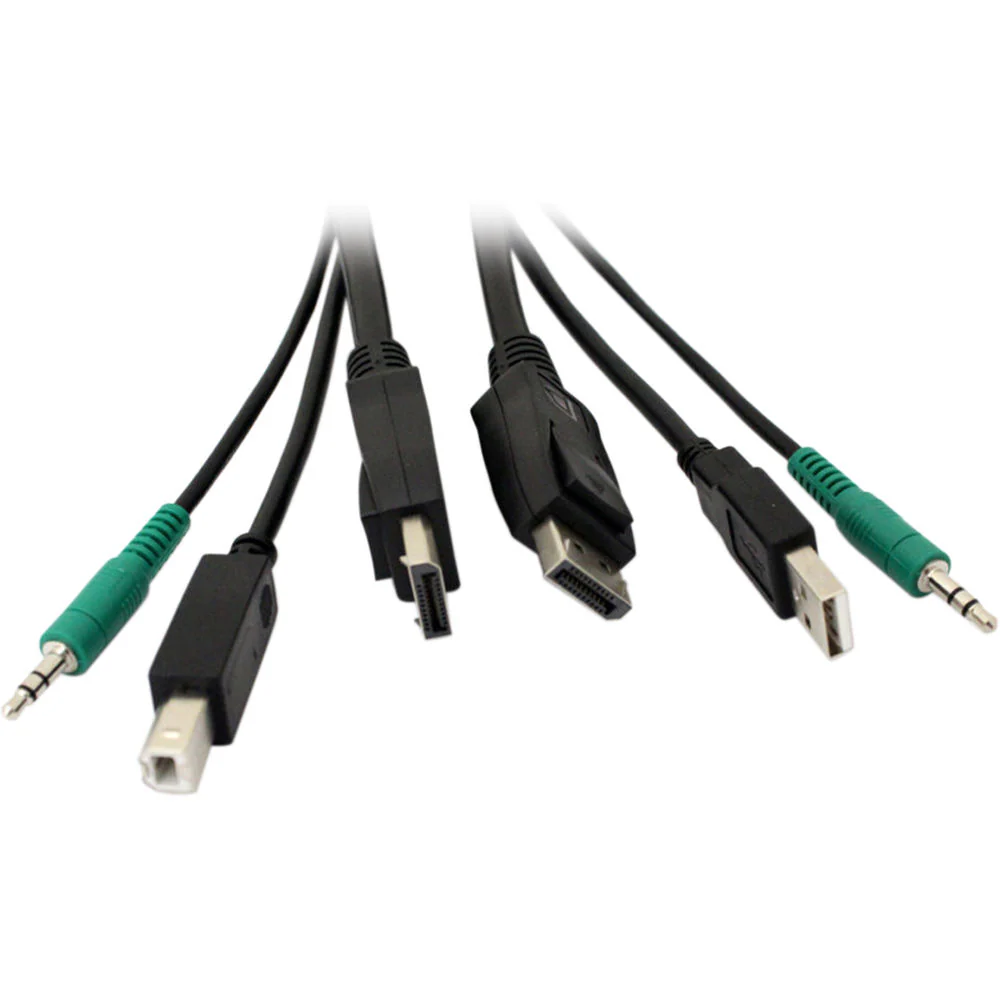 Smart-AVI 6' KVM USB DisplayPort Cable - Image 2
