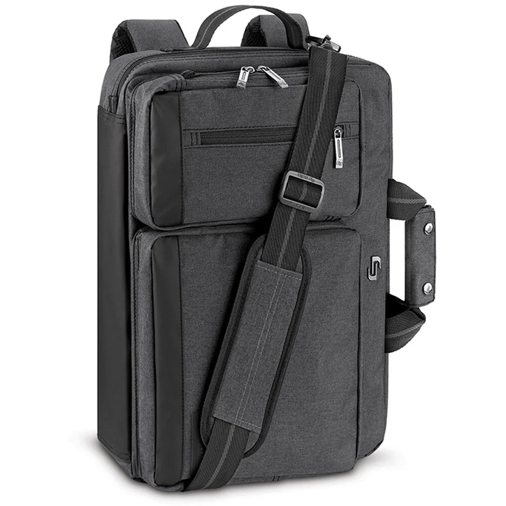 Solo Duane Hybrid Briefcase Backpack for 15.6" Laptop (Gray) - Image 6