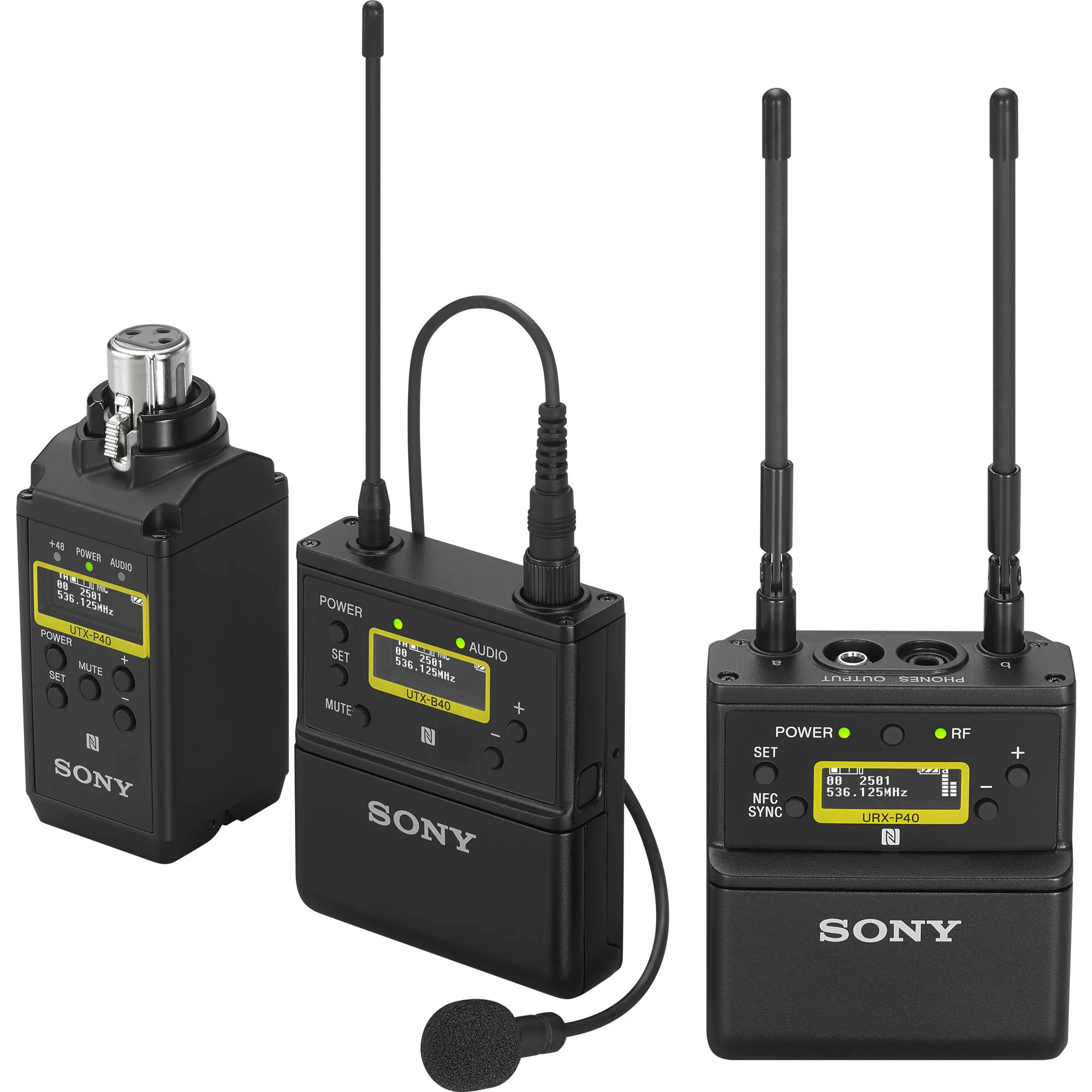 Sony UWP-D26 Camera-Mount Wireless Combo Microphone Kit with Digital MI Shoe Adapter (UC90: 941 to 960 MHz) - Image 2