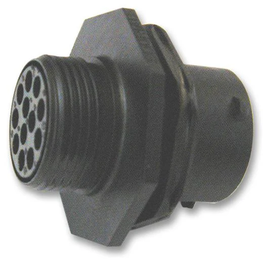 SOURIAU UTS7128S Circular Connector, Trim Trio UTS Series, Jam Nut Receptacle, 8 Contacts