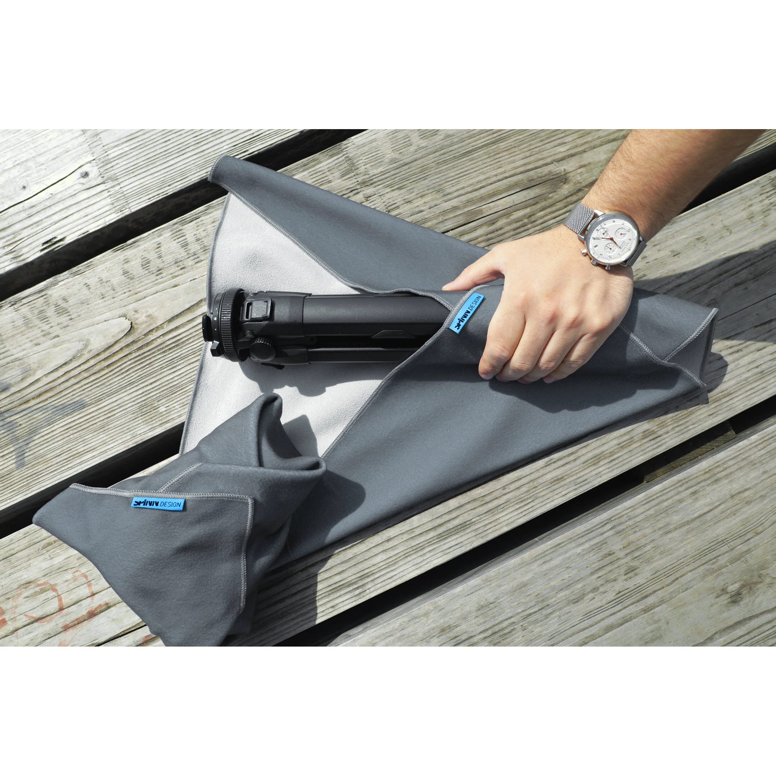 SPINN.DESIGN CW.01 Protective Camera Wrapper (Gray, Large) - Image 4