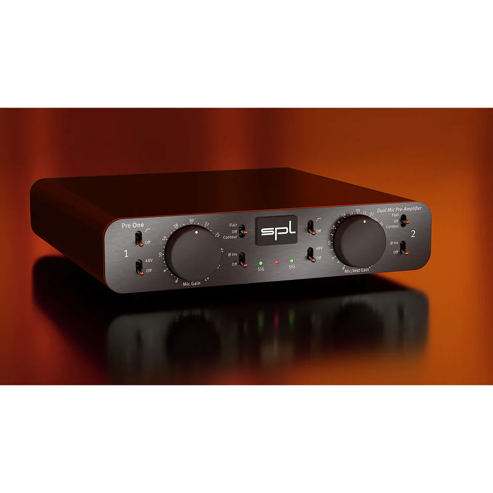 SPL Pre One Dual-Channel Microphone Preamplifier (Black) - Image 4