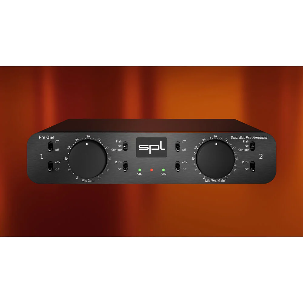 SPL Pre One Dual-Channel Microphone Preamplifier (Black) - Image 5