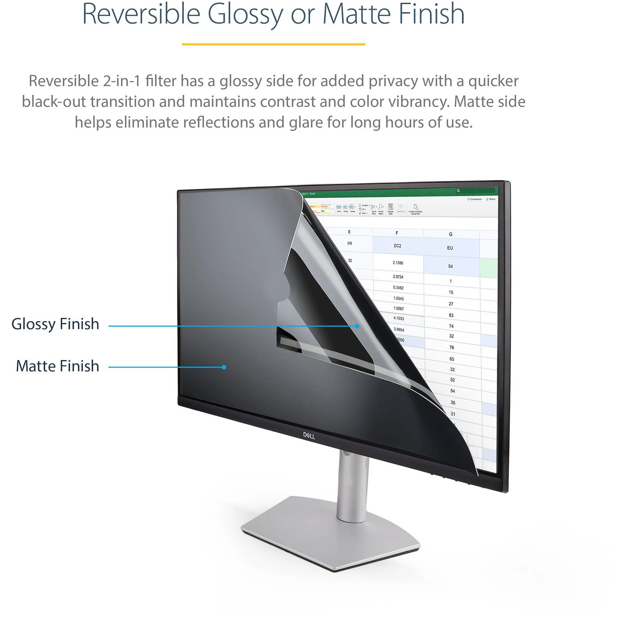 StarTech Monitor Privacy Screen for 34" 21:9 Ultrawide Displays - Image 4