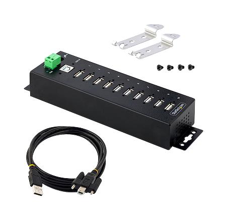 Startech USB210AIND-USB-A-HUB Hub 10 Port Industrial USB 3.0 Mains Powered New - Image 6