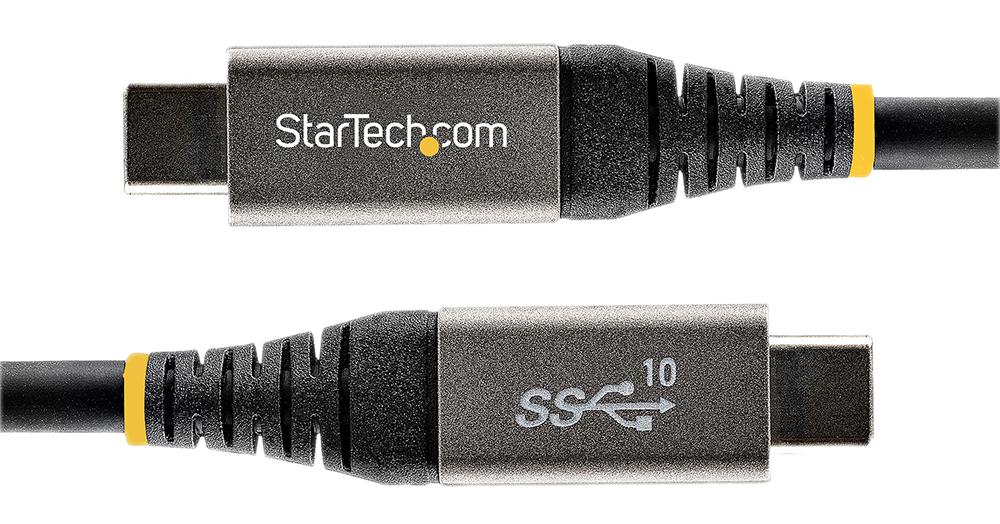 Startech USB31CCV50CM USB31CCV50CM USB Cable Type C Plug to 500 mm 19.7 " 3.2 Black Grey - Image 3