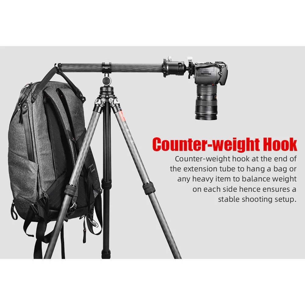 Sunwayfoto CCB-01 Carbon Tripod Extension Arm (16") - Image 5