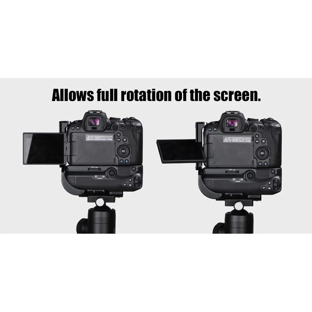 Sunwayfoto Dedicated L-Bracket for Canon EOS R5/R6 with Battery Grip - Image 5