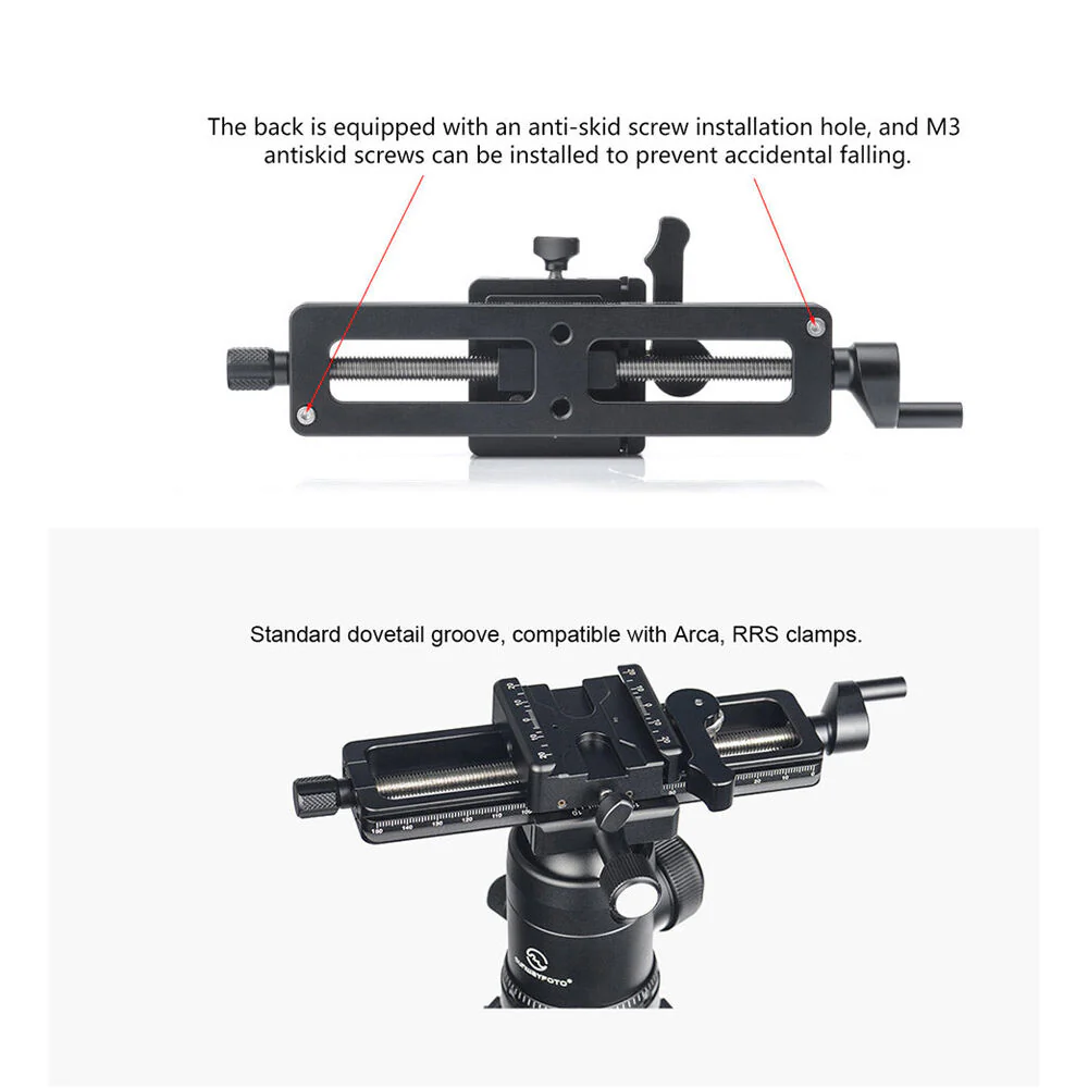 Sunwayfoto Macro Focusing Rail with Lever-Lock Clamp - Image 4