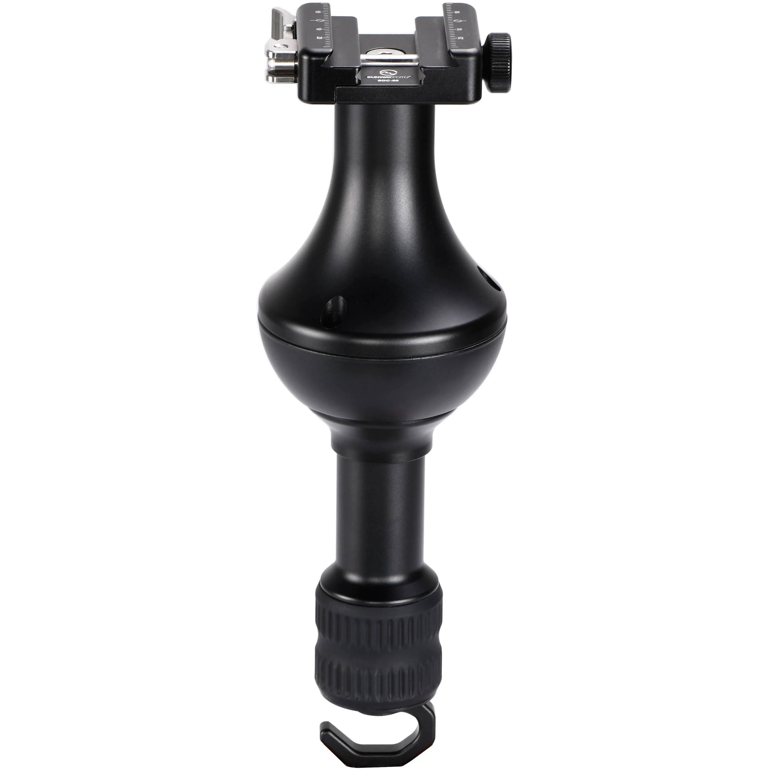 Sunwayfoto TA-75LLC 75mm Tripod Half Ball Bowl Adapter with Raised Arca QR Platform - Image 2