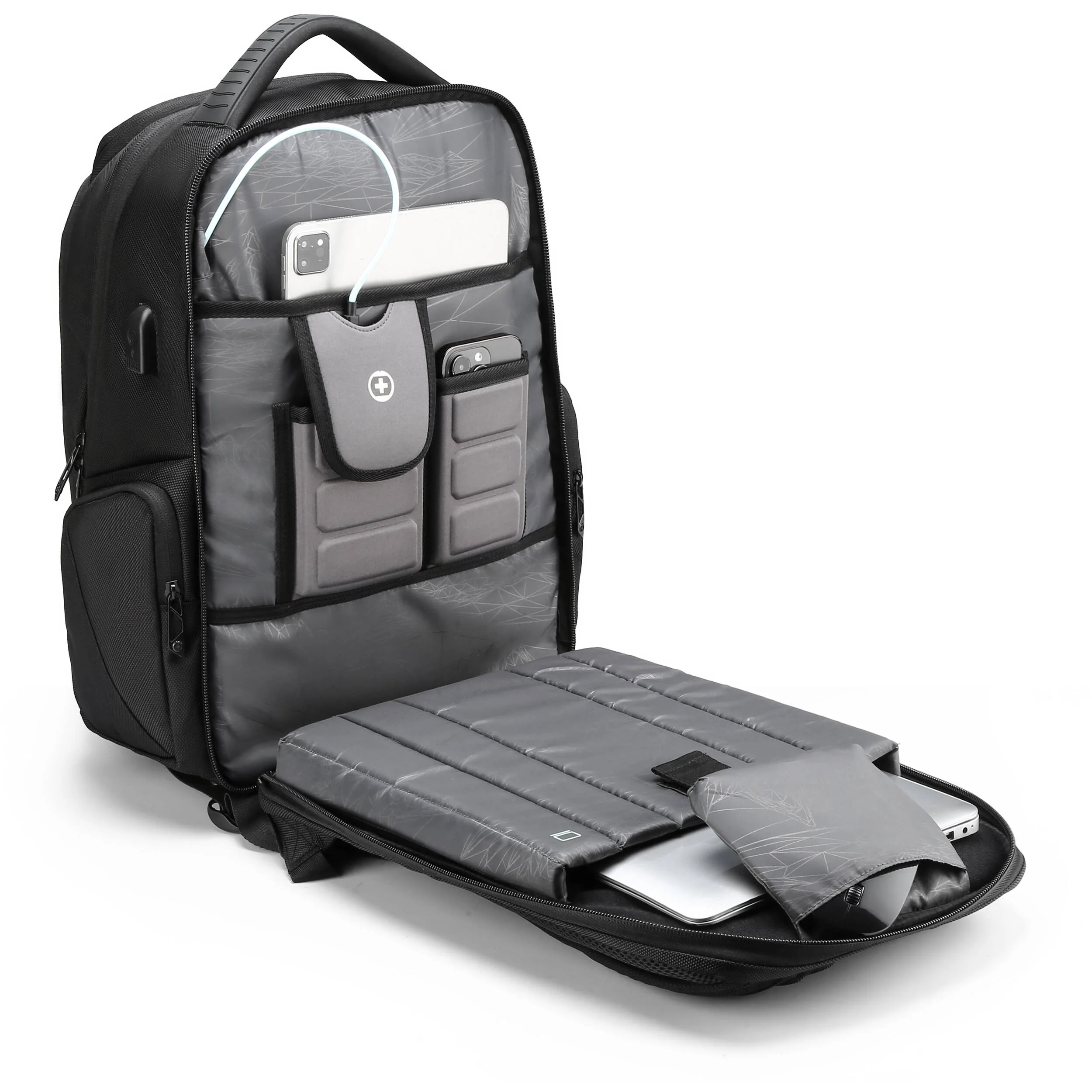 Swissdigital TERABYTE NG Backpack (Black, 32L) - Image 4