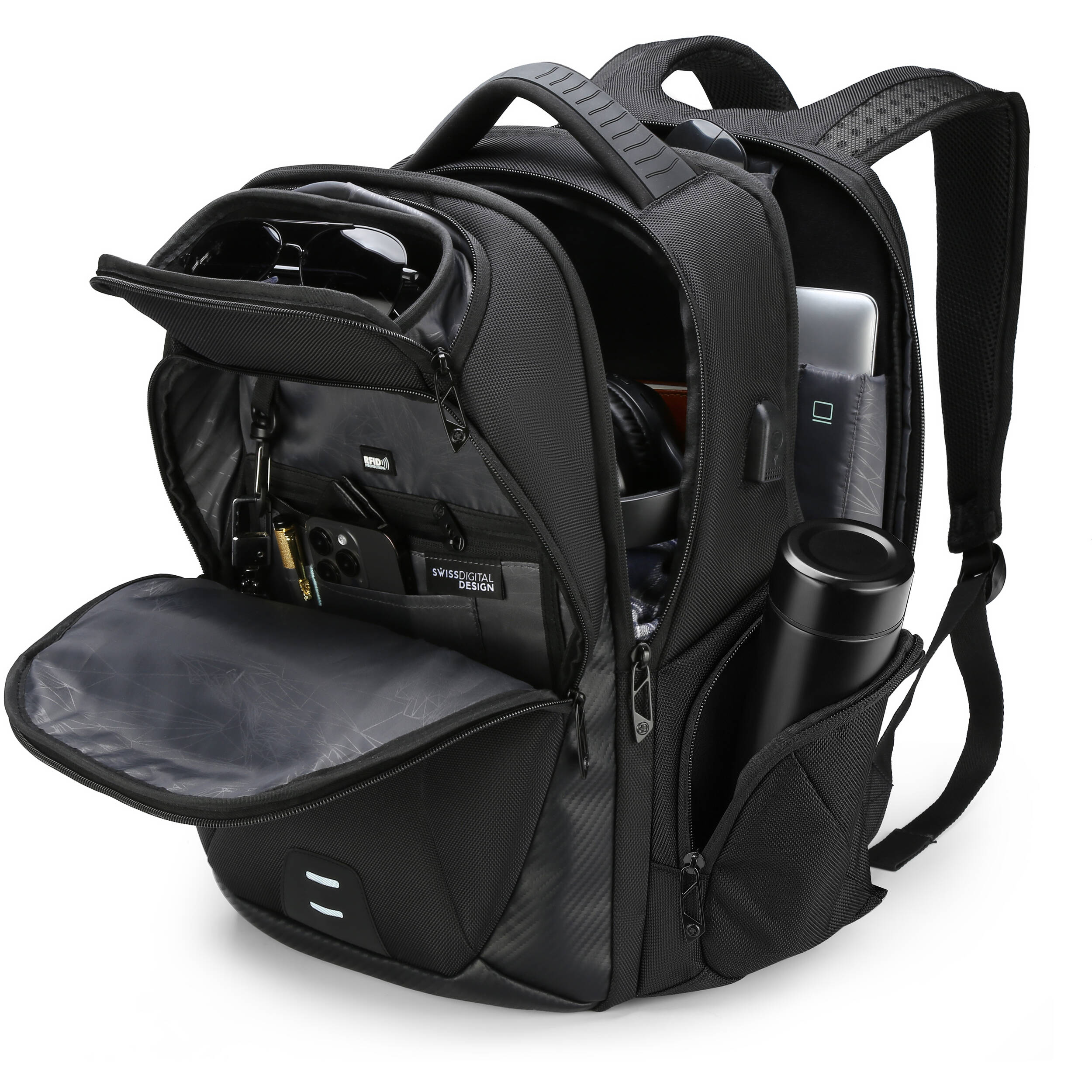 Swissdigital TERABYTE NG Backpack (Black, 32L) - Image 5