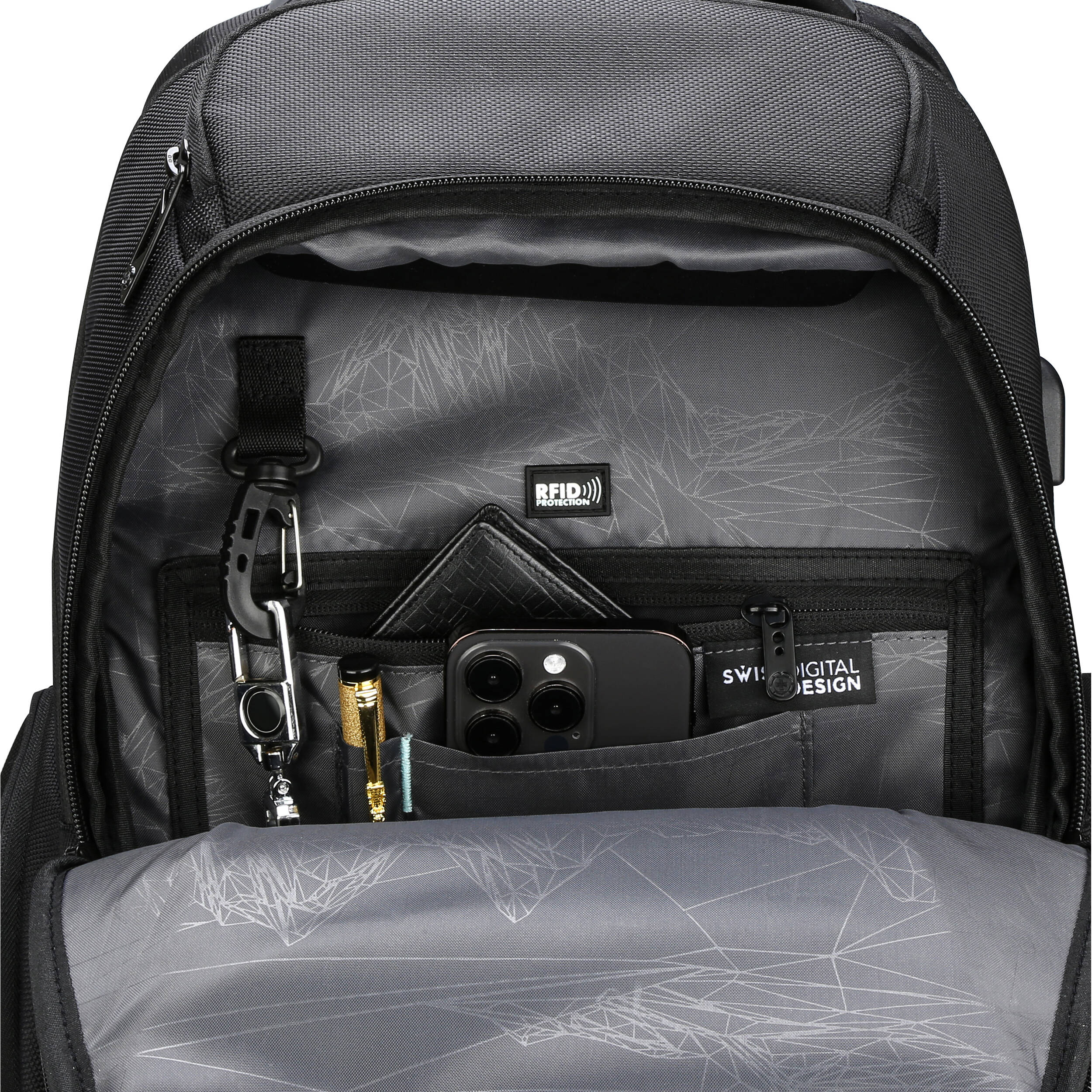 Swissdigital TERABYTE NG Backpack (Black, 32L) - Image 7