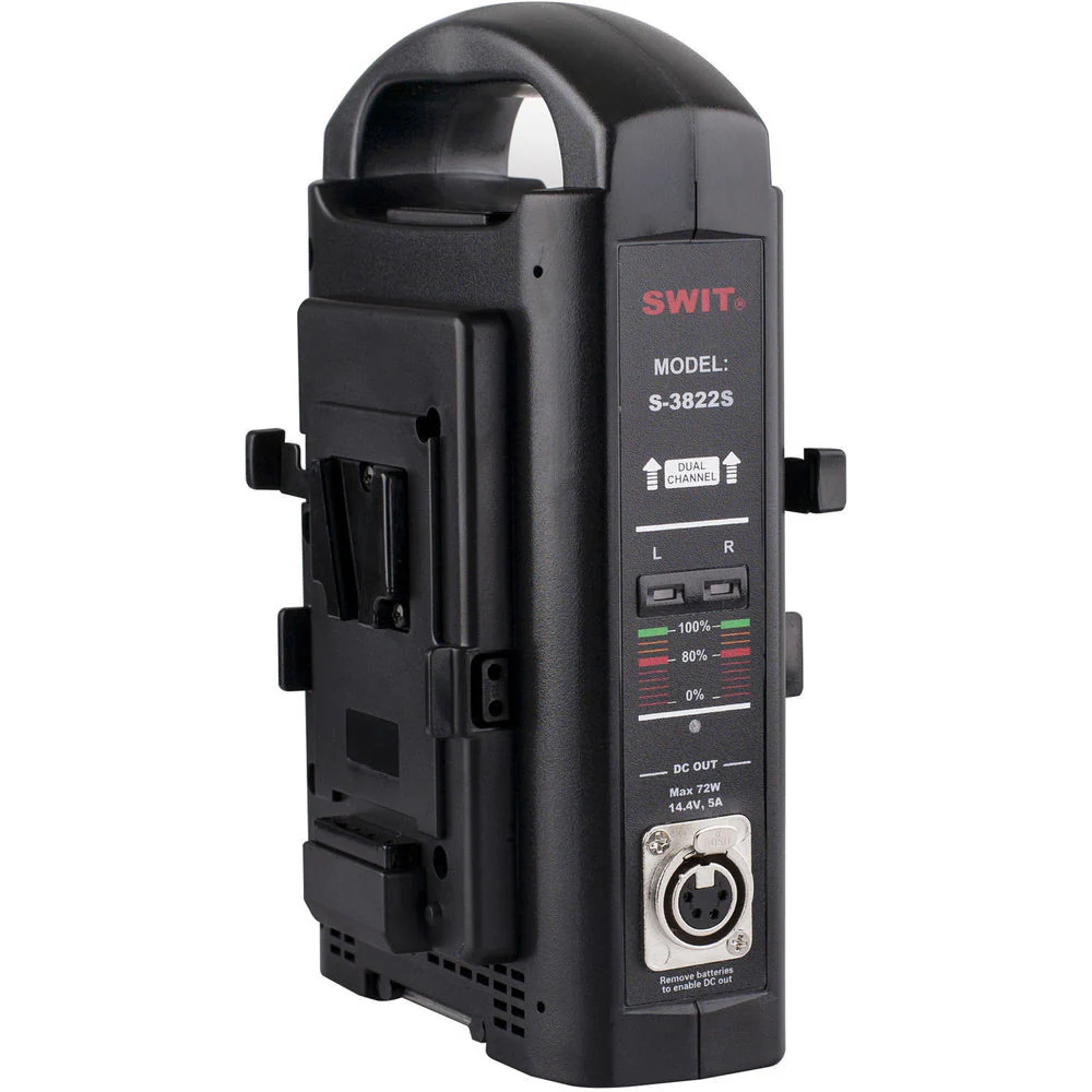 SWIT 2-Channel Simultaneous Charger for V-Mount Batteries (3A, 16.8 VDC) - Image 2