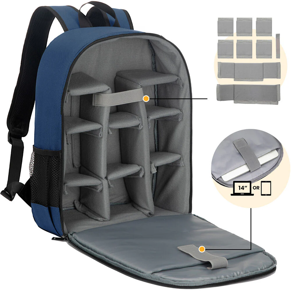 TARION TB-M Camera Backpack (Blue) - Image 2