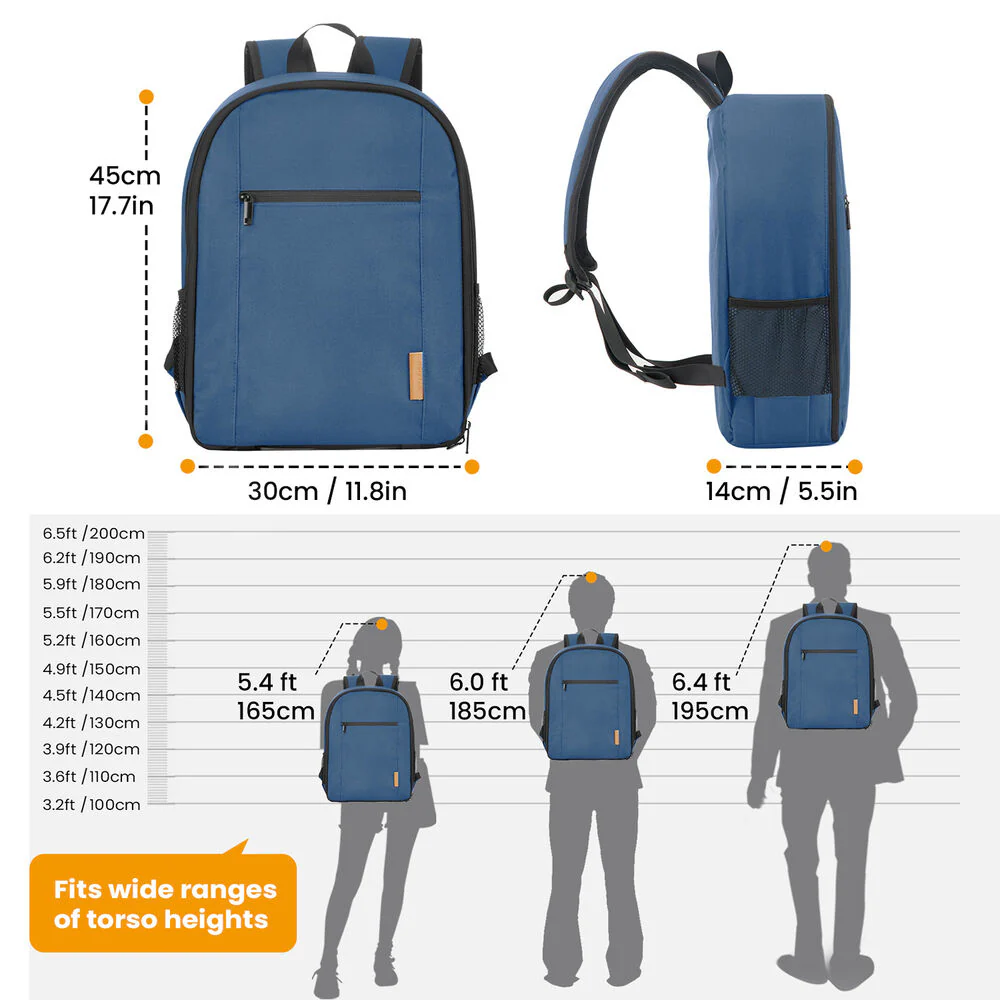 TARION TB-M Camera Backpack (Blue) - Image 7